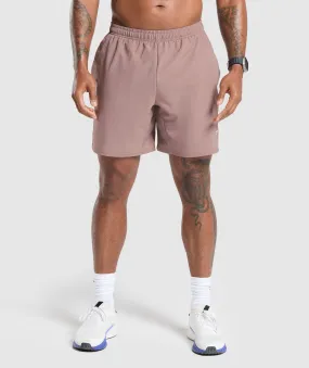 Gymshark Arrival 7" Shorts - Powder Mauve