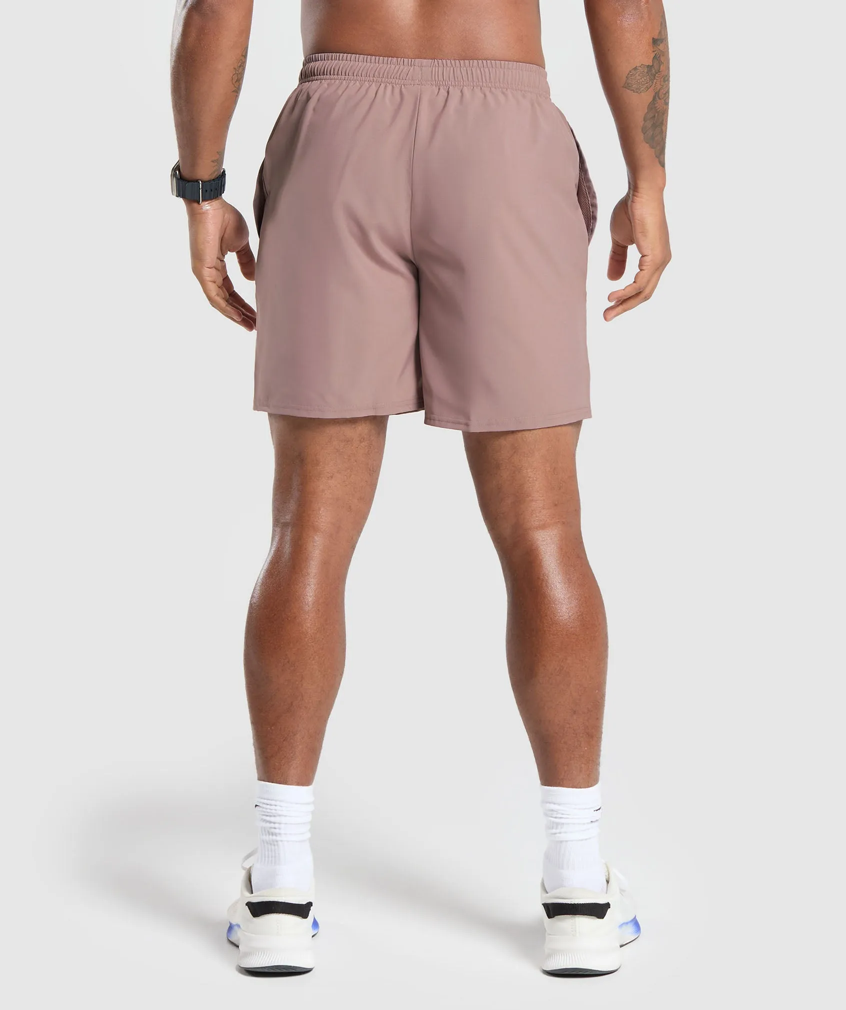 Gymshark Arrival 7" Shorts - Powder Mauve