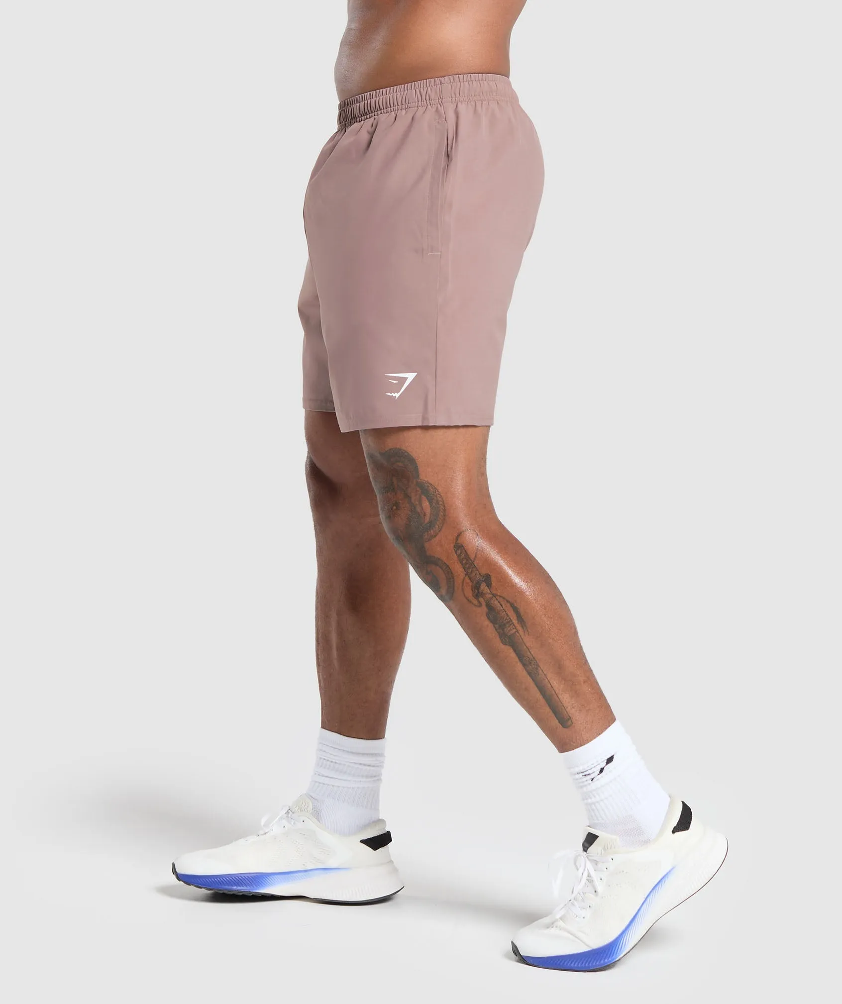 Gymshark Arrival 7" Shorts - Powder Mauve