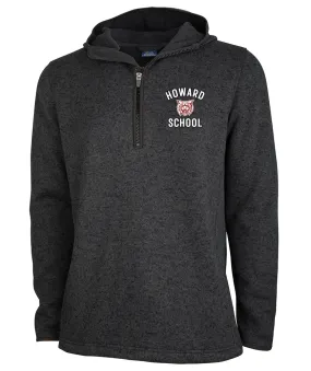 Howard School - West Bridgewater - MEN'S HEATHERED FLEECE QUARTER ZIP HOODIE (9188)