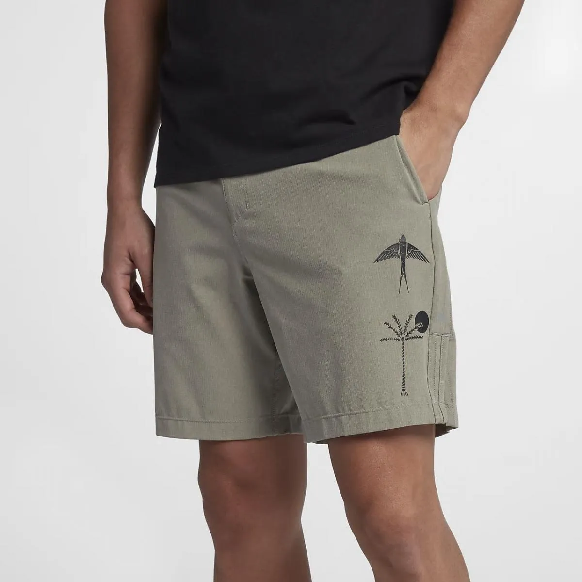 Hurley Alpha Trainer K-38 Short 18" Dark Stucco
