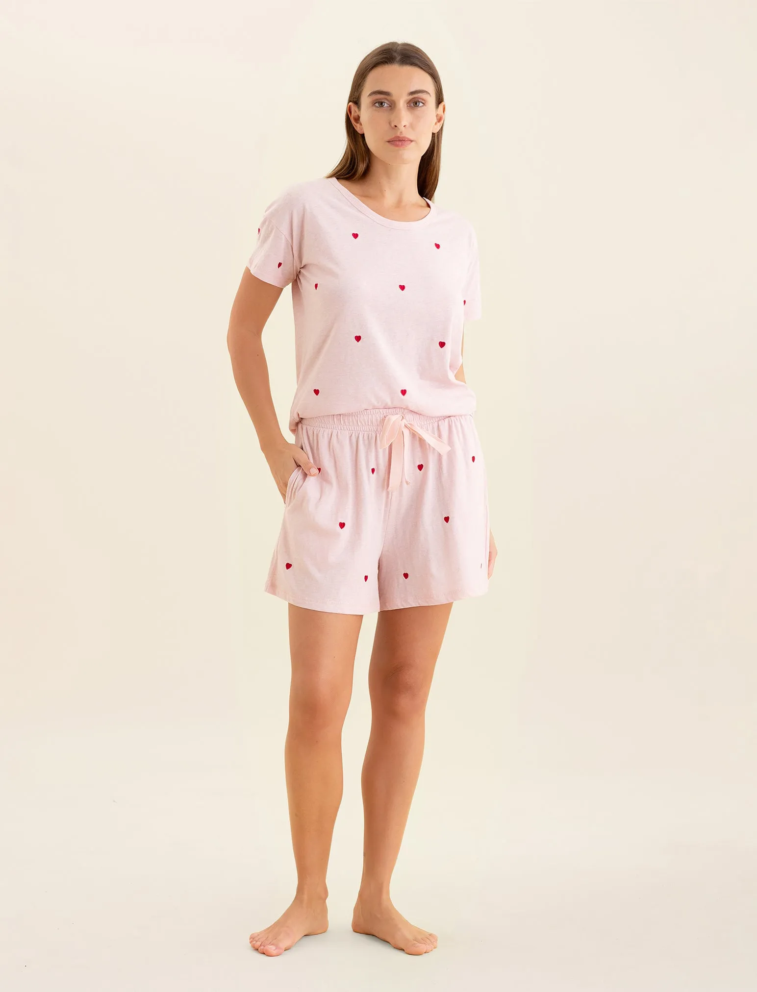 Jada Hearts Cotton Knit Boxer