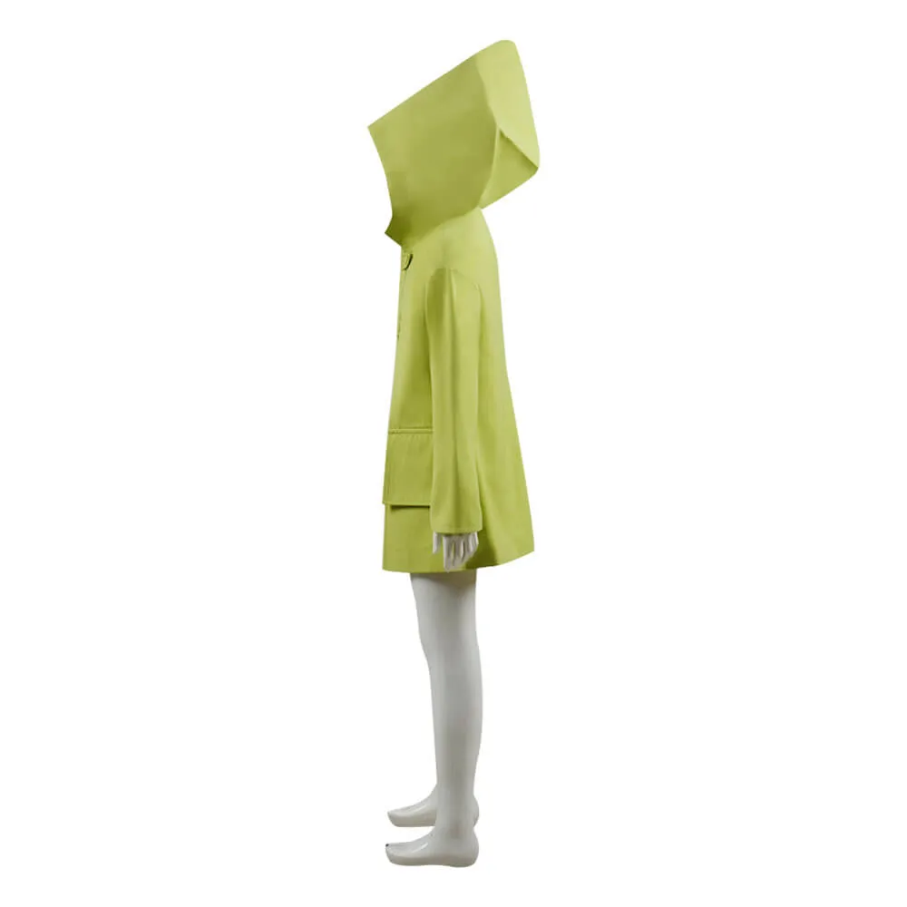 Kids Adults Little Nightmares Six Raincoat Coat Hooded Jacket Cosplay Costume