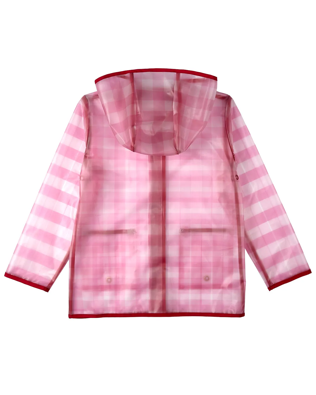 Kids "Checkmate" Checkered Raincoat with Self-Storage Pouch
