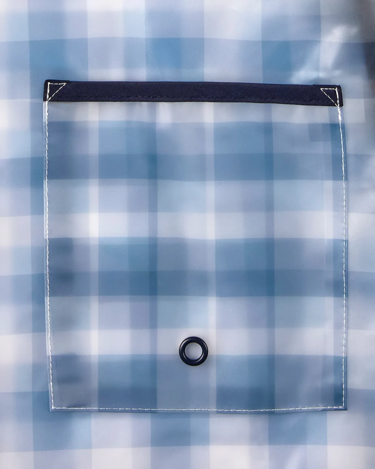 Kids "Checkmate" Checkered Raincoat with Self-Storage Pouch