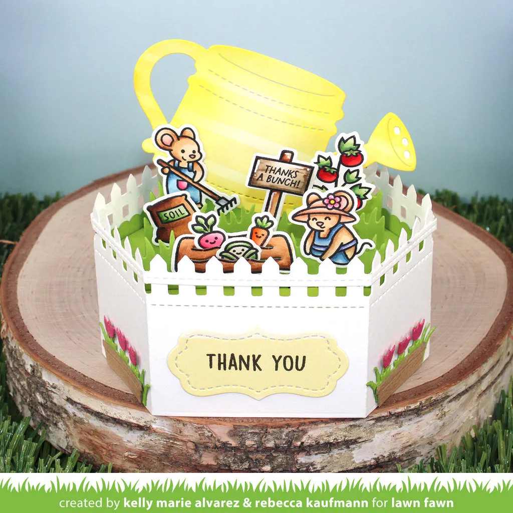 LAWN FAWN: Veggie Happy | Stamp & Lawn Cuts Die Bundle