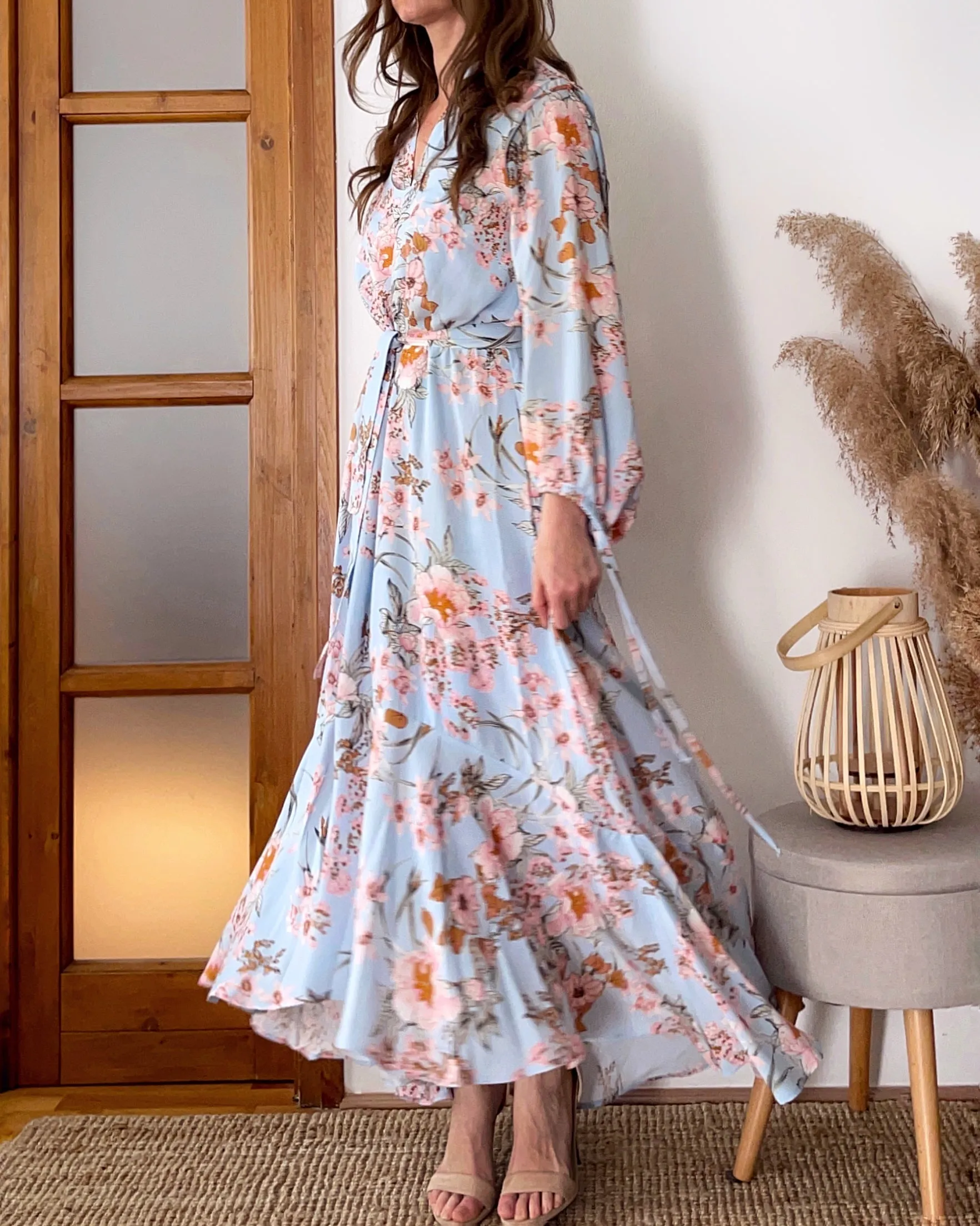 LONG SLEEVE FRIDA DRESS SPRING FLOWERS