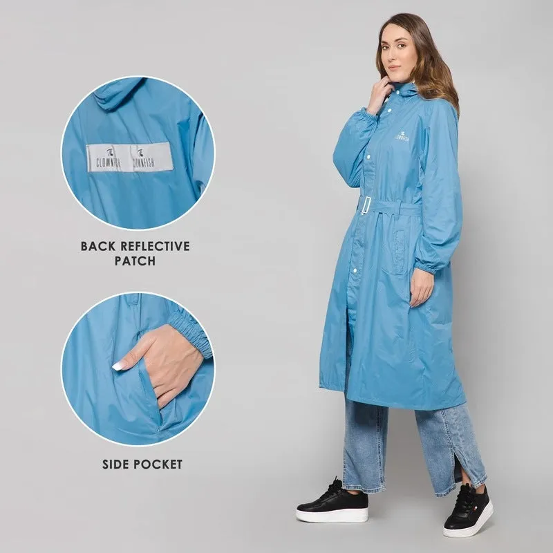 Longcoat Raincoat with Waterproof Reversible Design | 2 Pockets | XXX-Large | Baby Pink