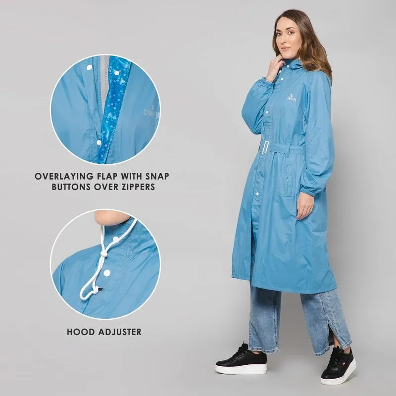 Longcoat Raincoat with Waterproof Reversible Design | 2 Pockets | XXX-Large | Baby Pink