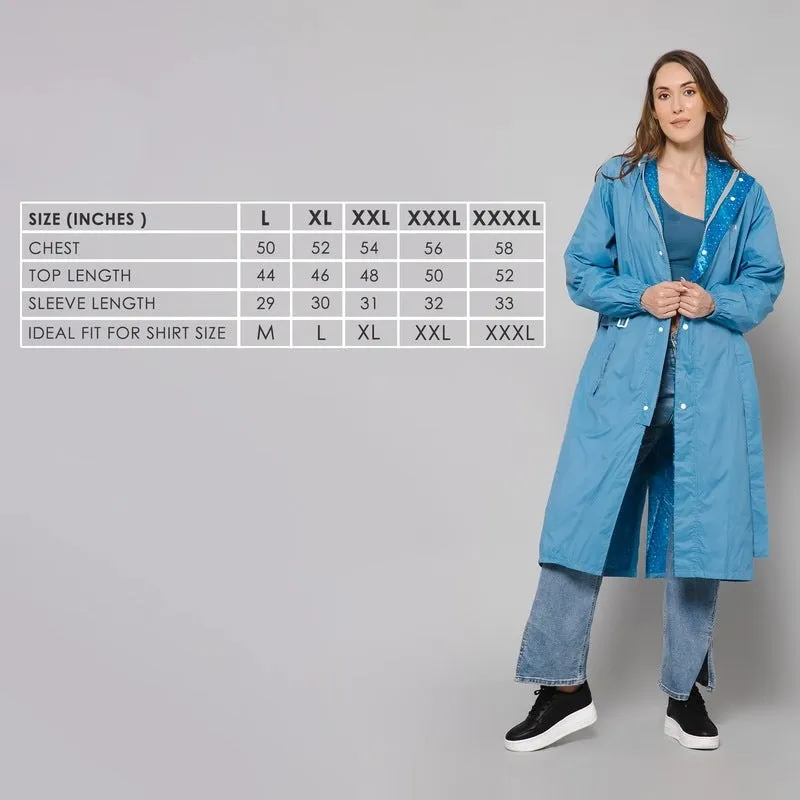 Longcoat Raincoat with Waterproof Reversible Design | 2 Pockets | XXX-Large | Baby Pink