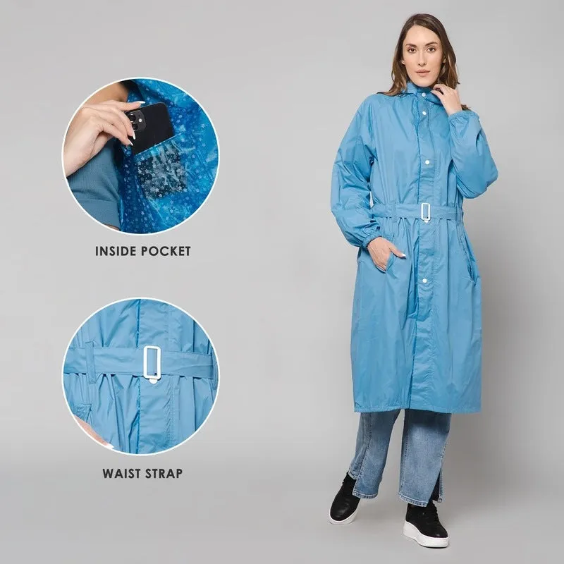 Longcoat Raincoat with Waterproof Reversible Design | 2 Pockets | XXX-Large | Baby Pink
