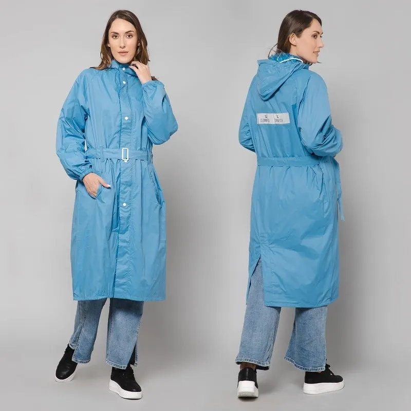 Longcoat Raincoat with Waterproof Reversible Design | 2 Pockets | XXX-Large | Baby Pink