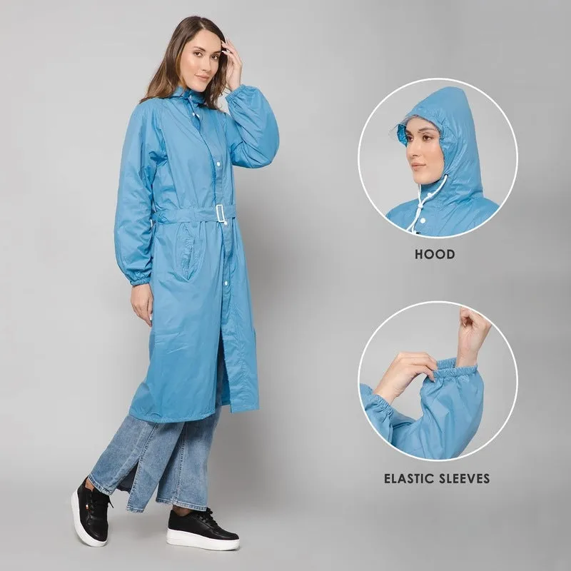 Longcoat Raincoat with Waterproof Reversible Design | 2 Pockets | XXX-Large | Baby Pink
