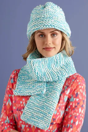Loom Knit Pixie Hat And Scarf
