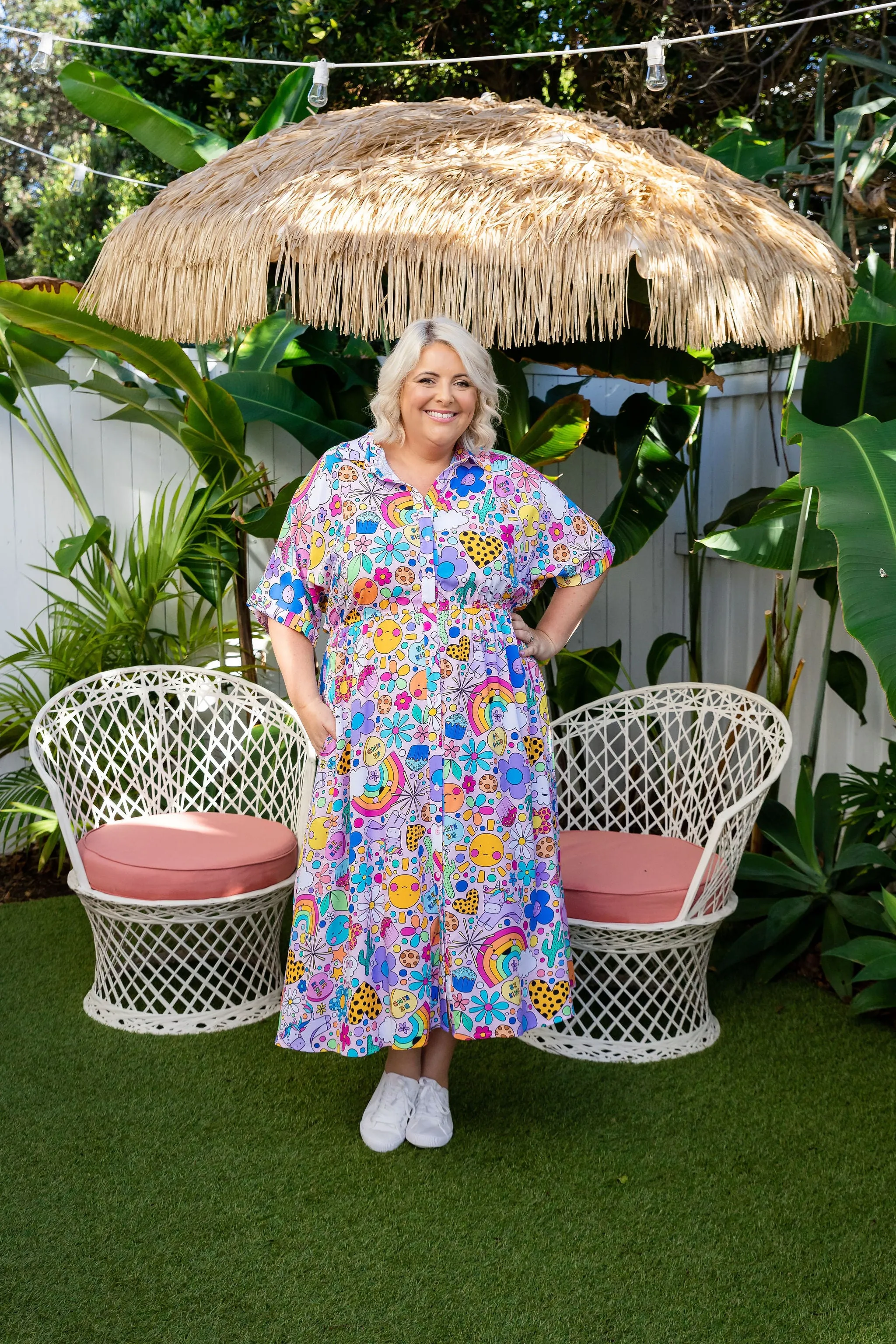 Maddy Dress in Happy Place by Kasey Rainbow