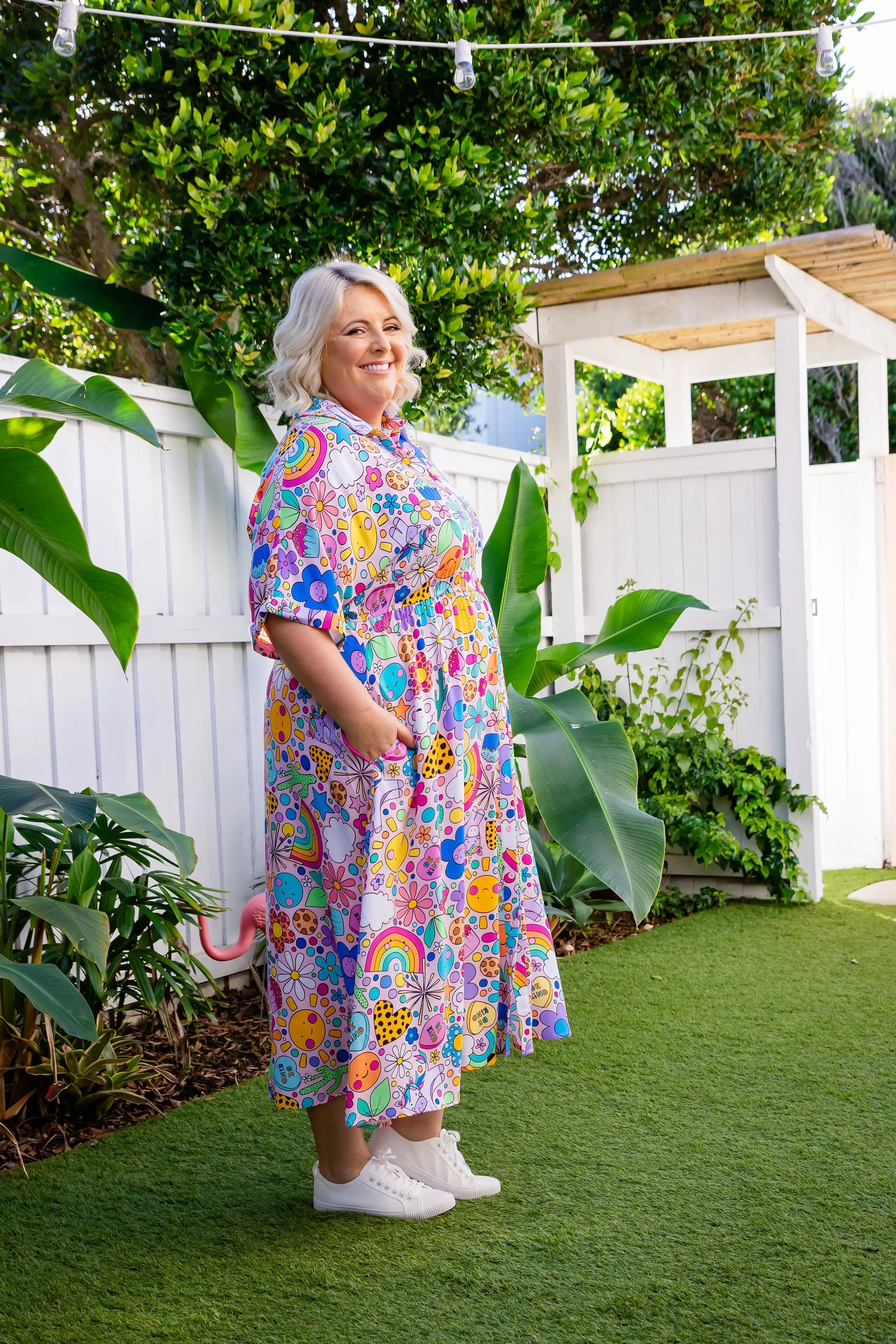 Maddy Dress in Happy Place by Kasey Rainbow