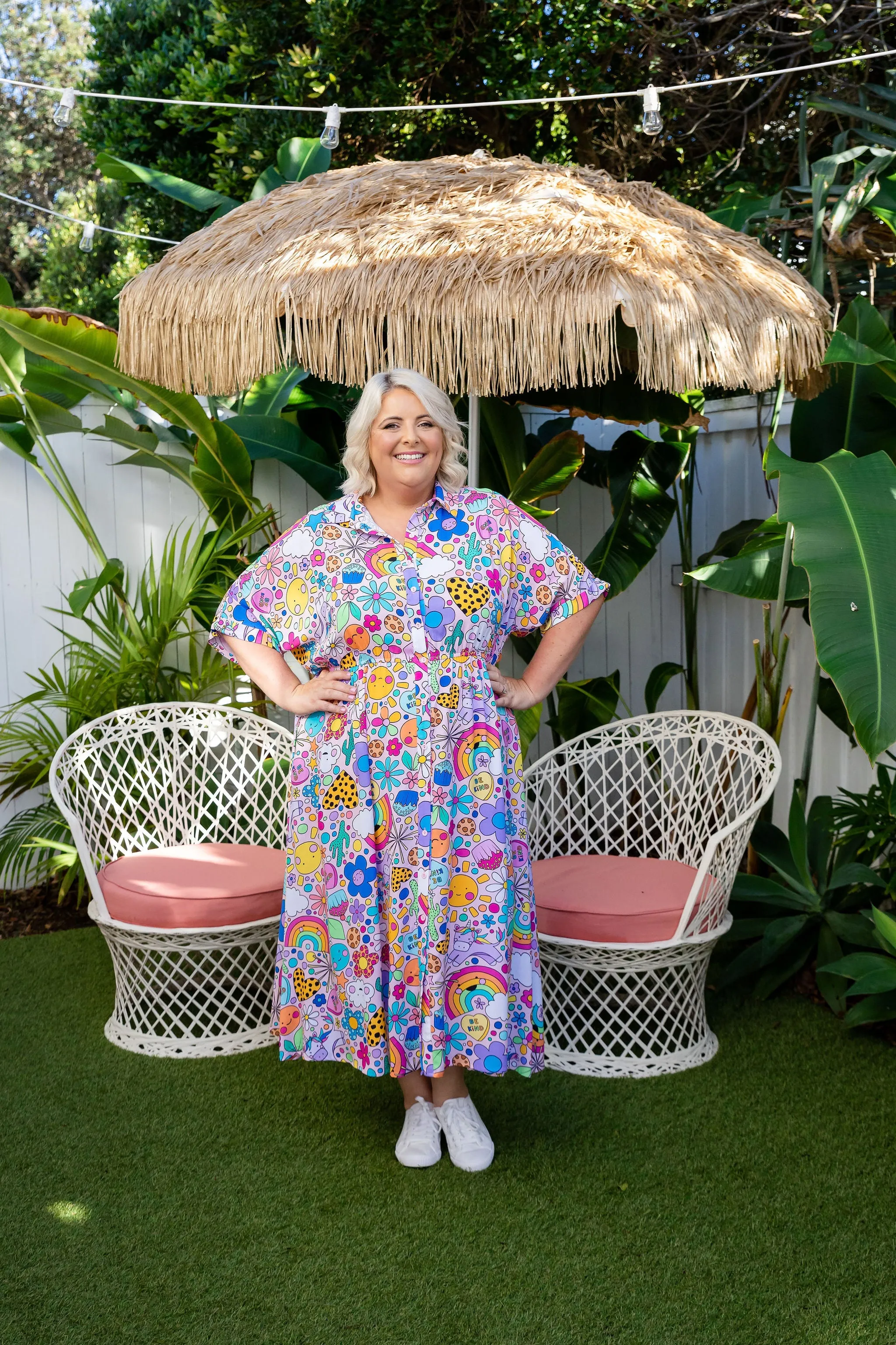 Maddy Dress in Happy Place by Kasey Rainbow