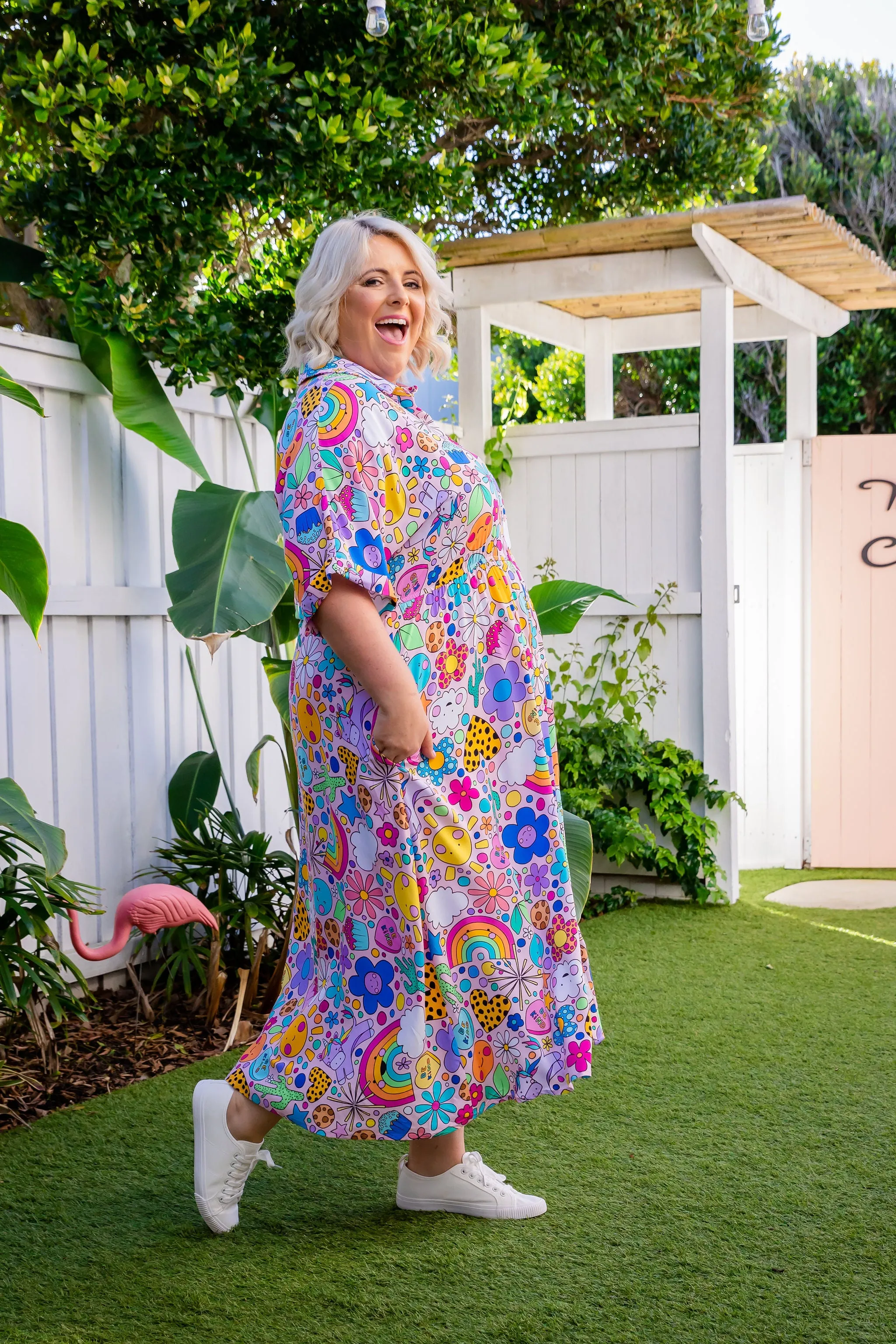Maddy Dress in Happy Place by Kasey Rainbow