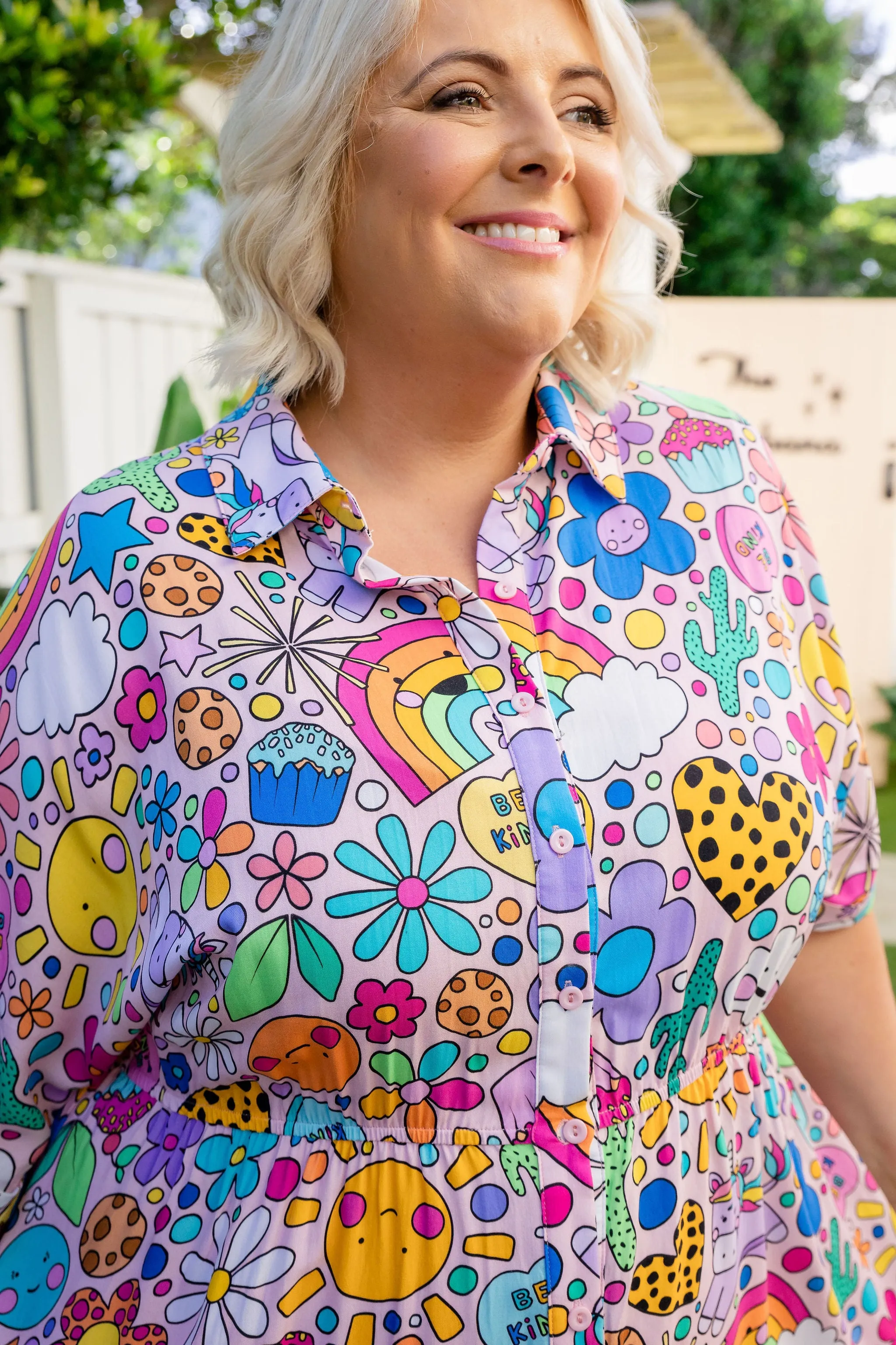 Maddy Dress in Happy Place by Kasey Rainbow