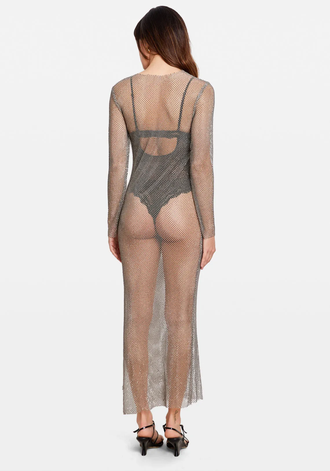 MAGDA DRESS LIGHT GREY