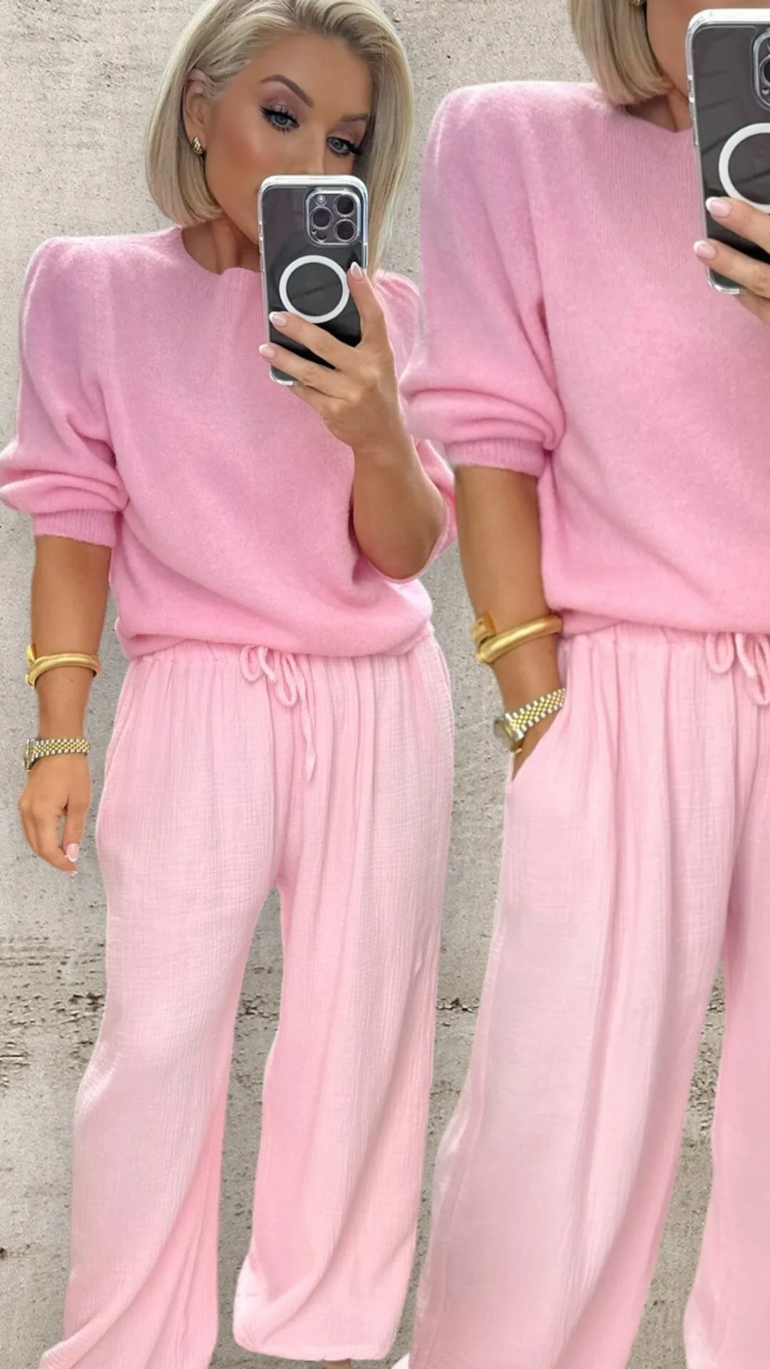 MIKA ALPACA BLEND JUMPER - BABY PINK
