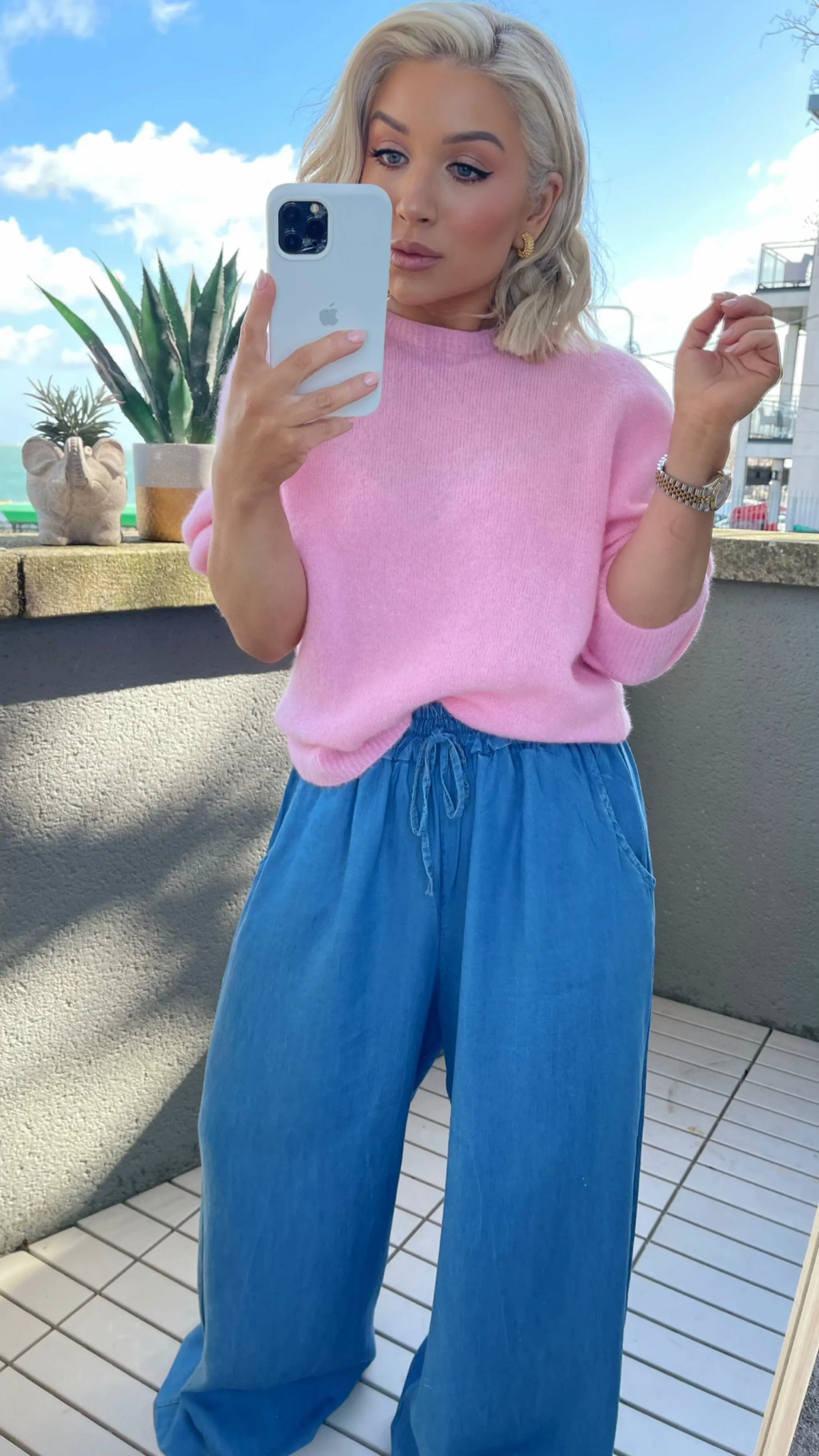 MIKA ALPACA BLEND JUMPER - BABY PINK
