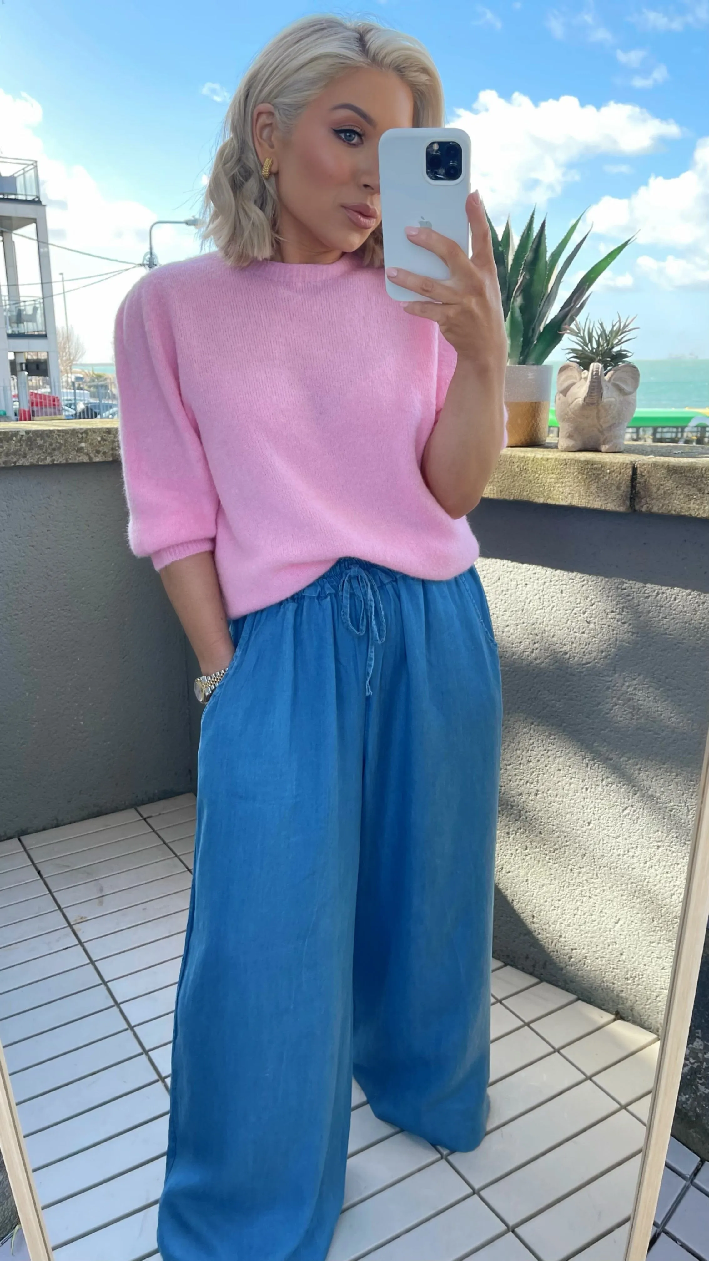 MIKA ALPACA BLEND JUMPER - BABY PINK