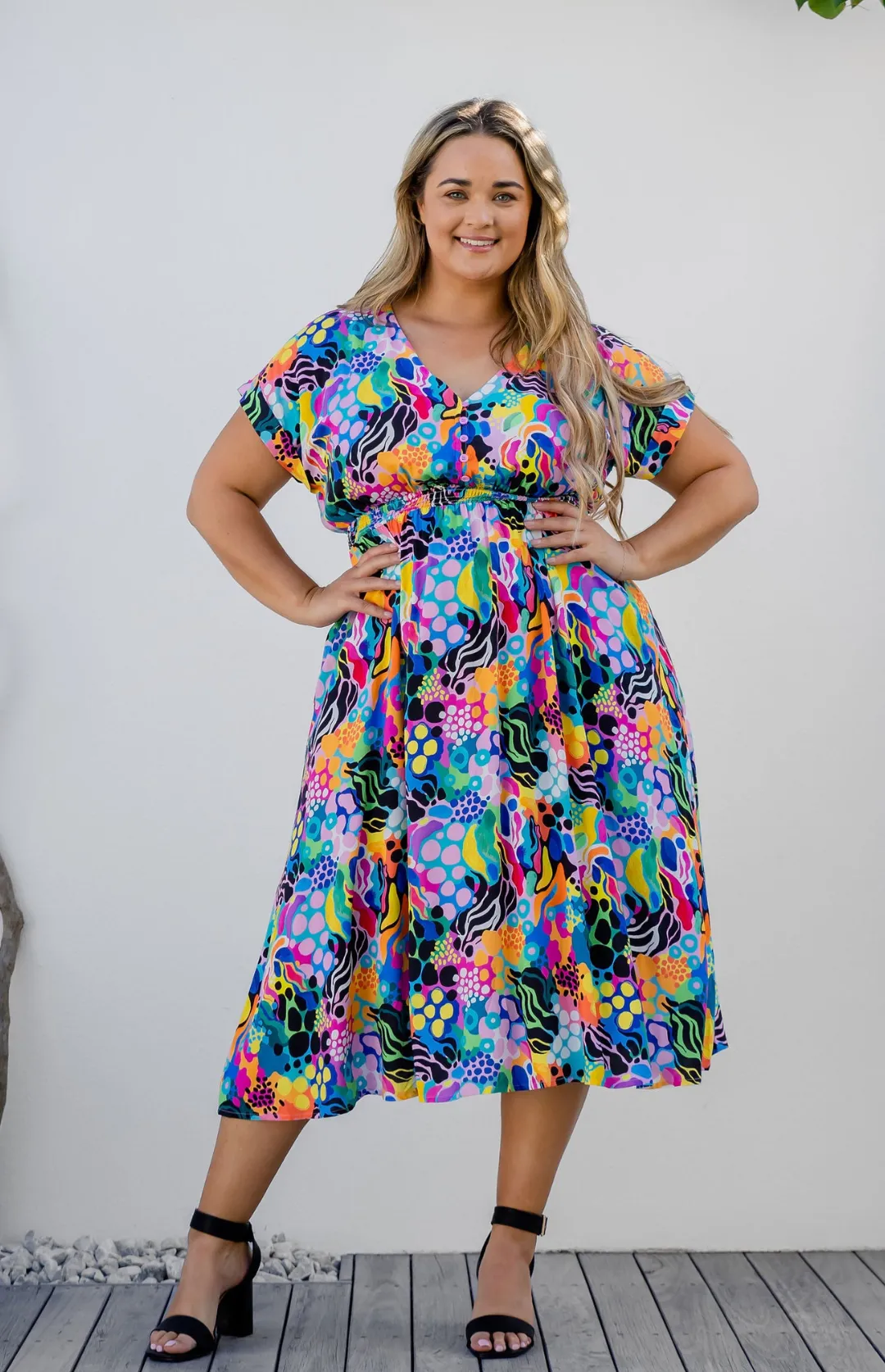 Millie Dress in Electric Zee by Kasey Rainbow