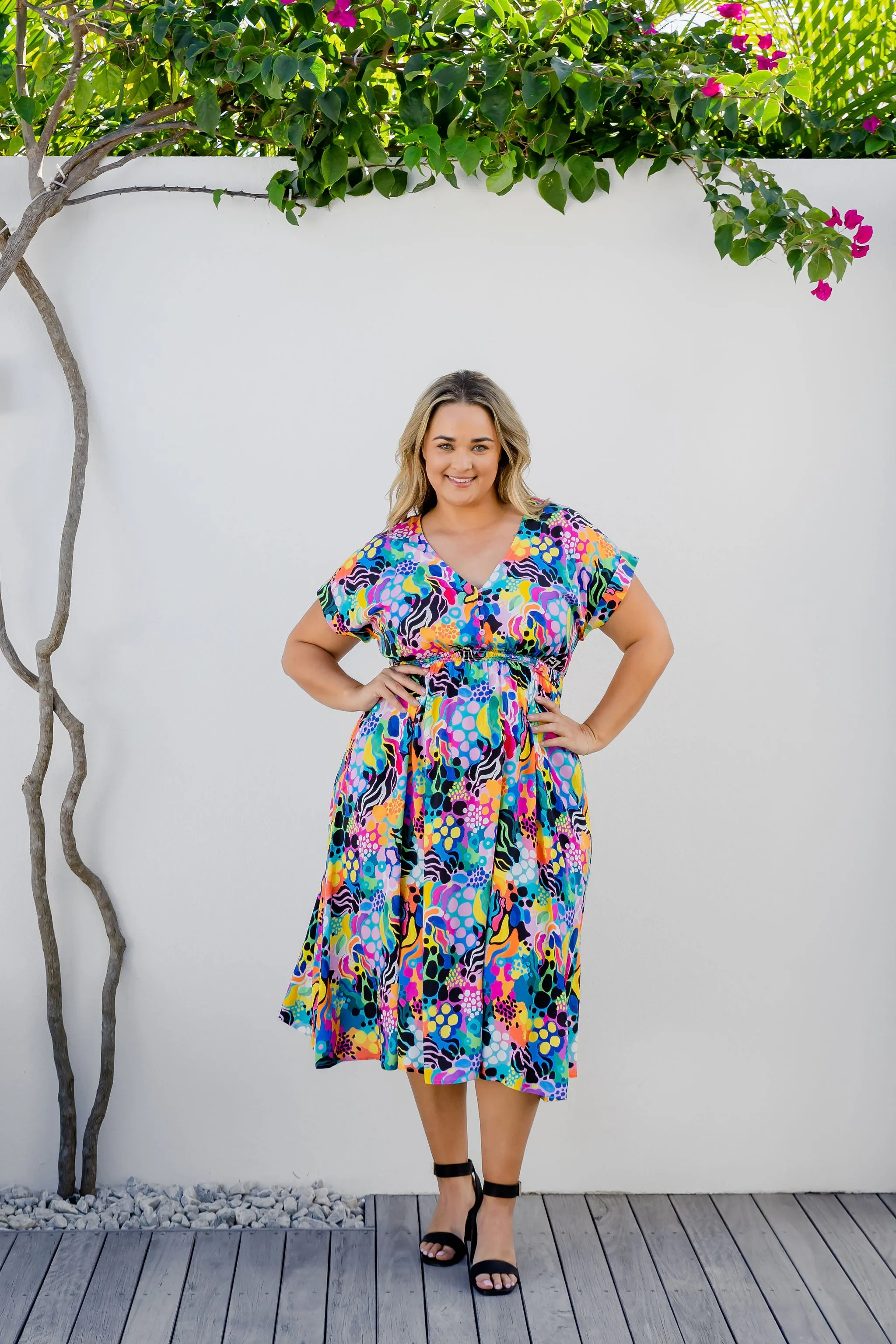 Millie Dress in Electric Zee by Kasey Rainbow