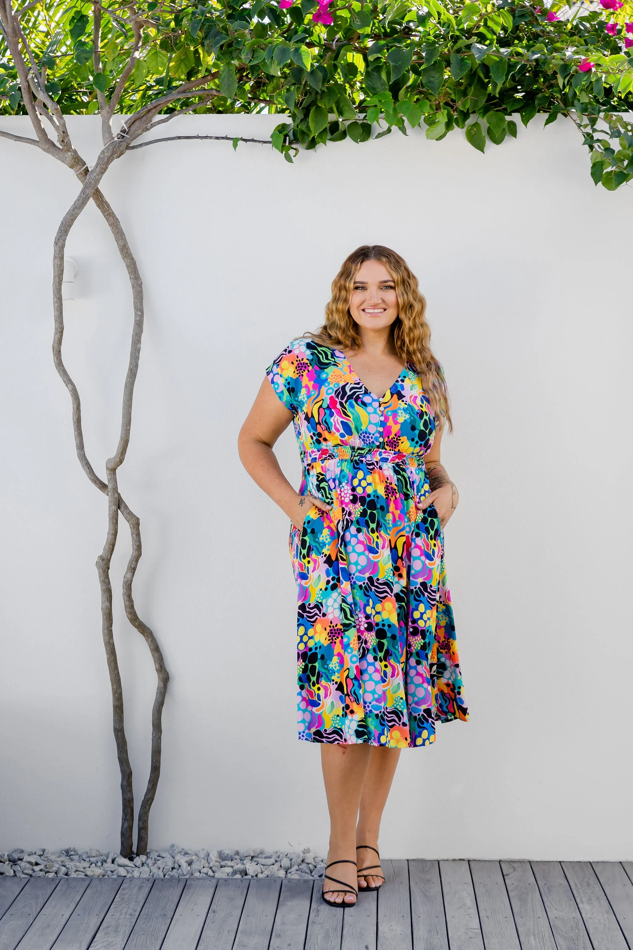 Millie Dress in Electric Zee by Kasey Rainbow