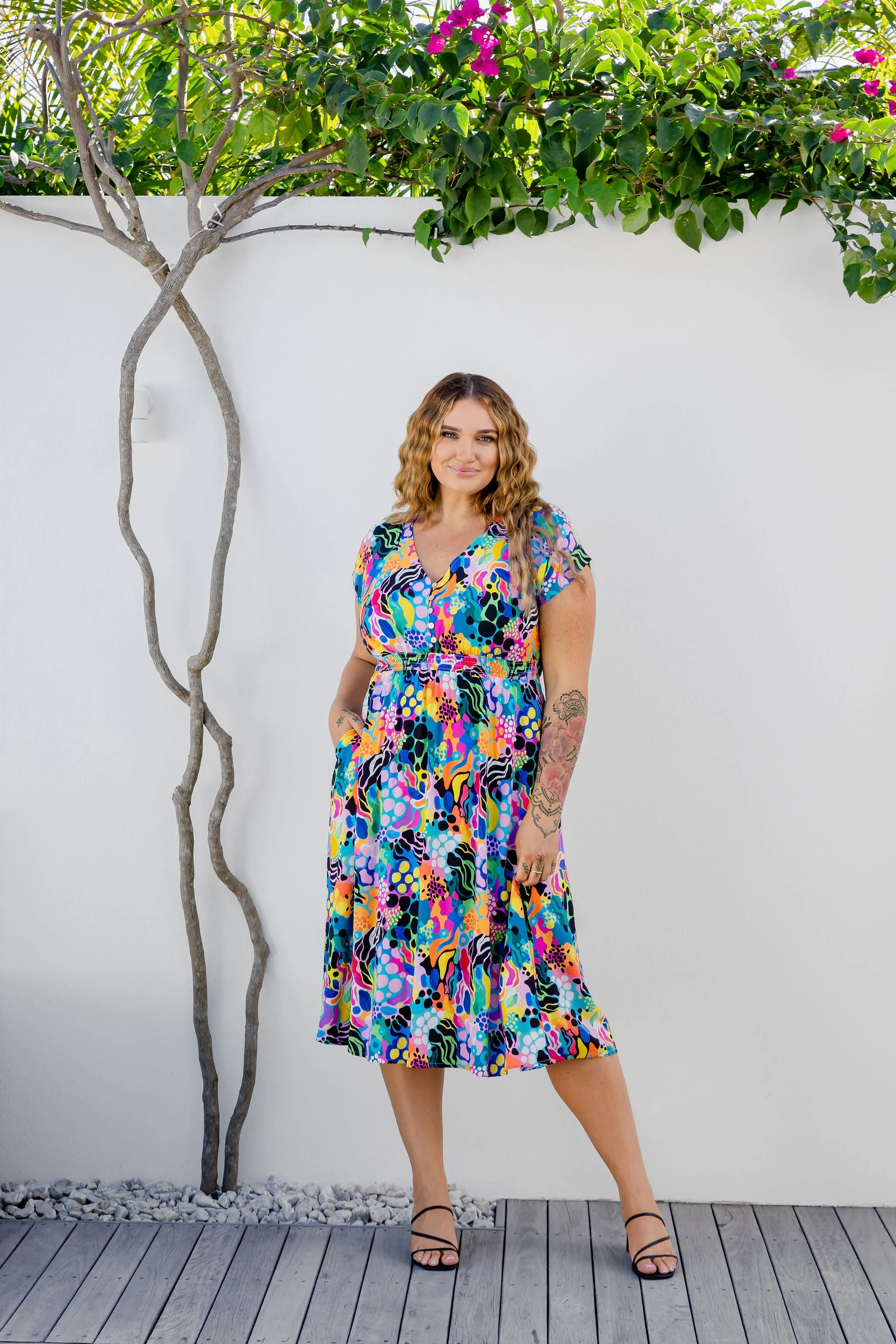 Millie Dress in Electric Zee by Kasey Rainbow