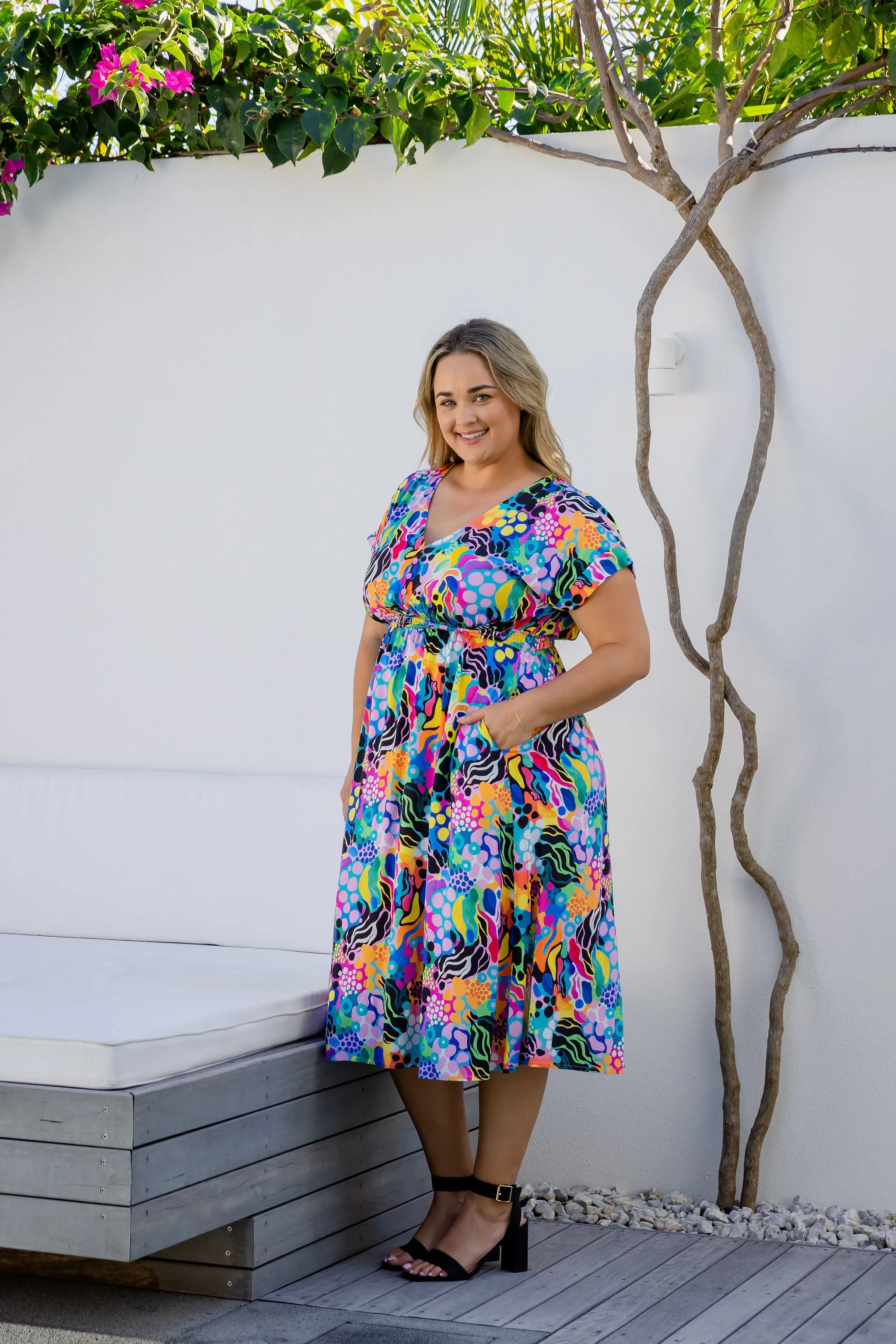 Millie Dress in Electric Zee by Kasey Rainbow