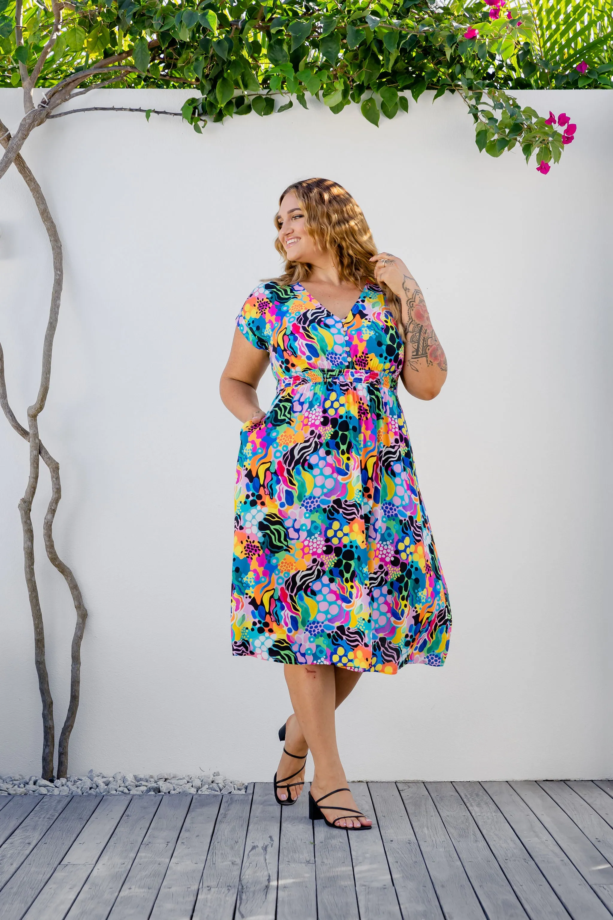 Millie Dress in Electric Zee by Kasey Rainbow