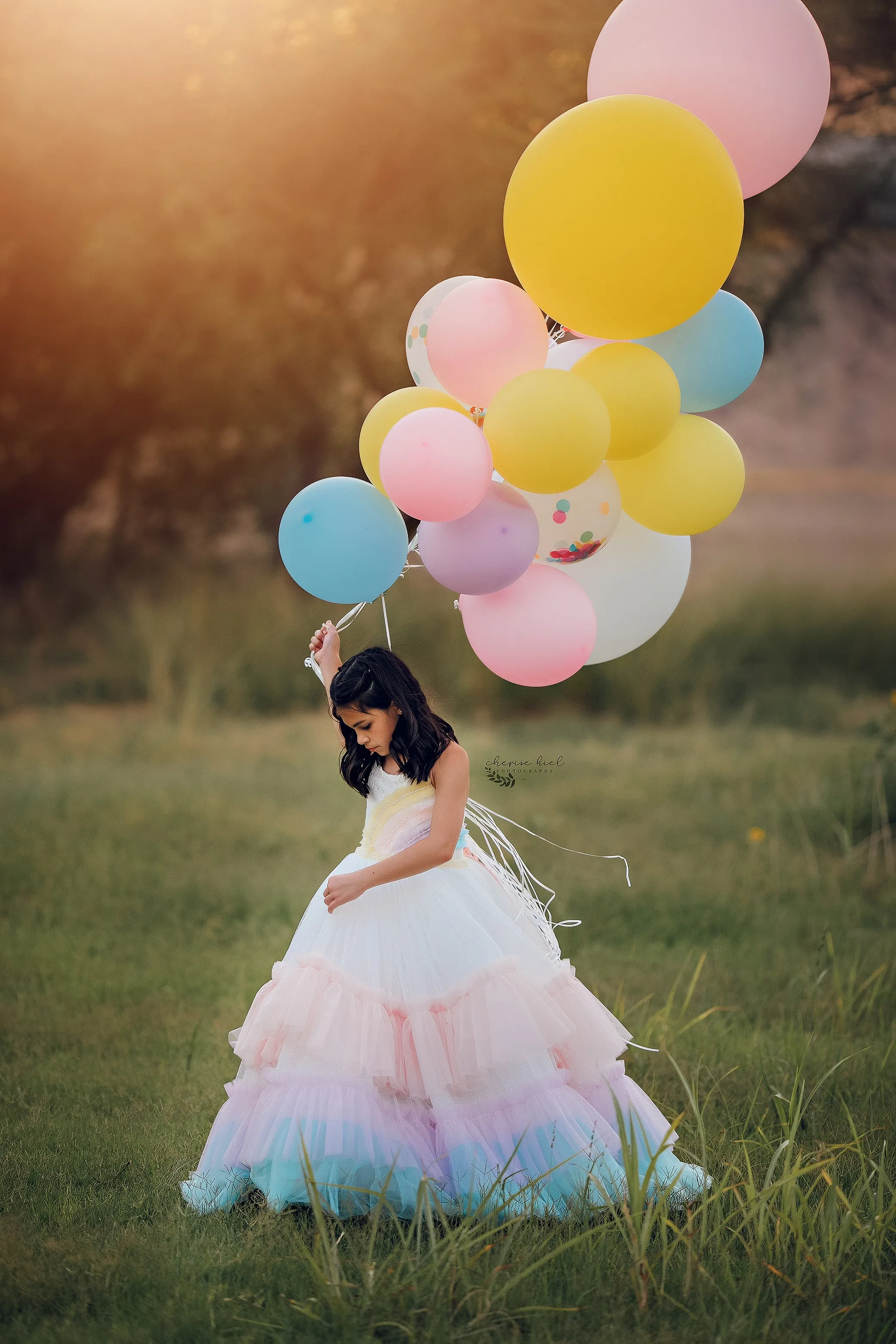New "Over the Rainbow" Floor Length Dress (6 Year-Petite 8 Year)