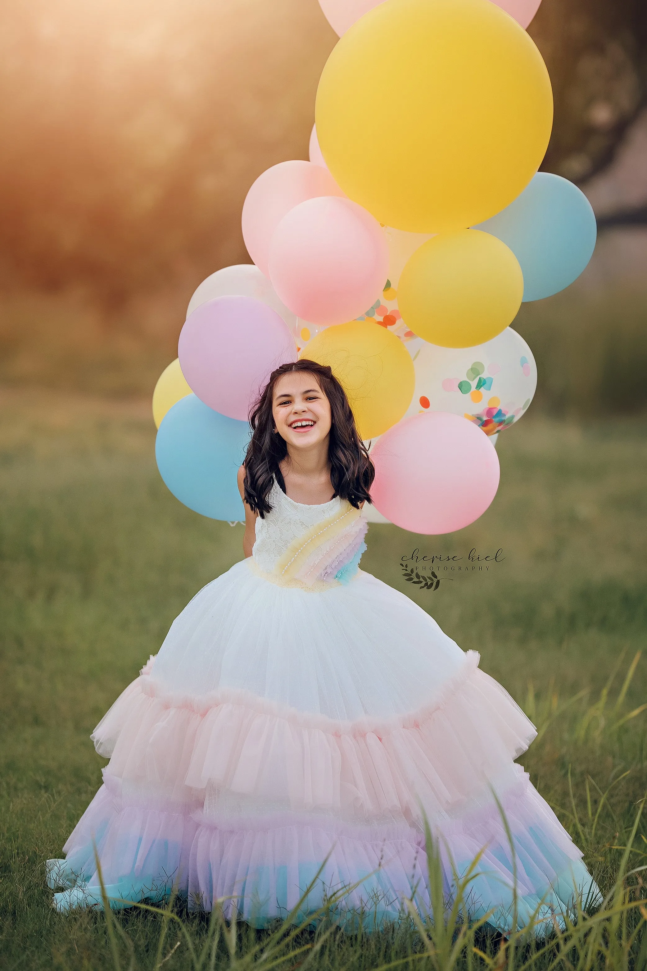 New "Over the Rainbow" Floor Length Dress (6 Year-Petite 8 Year)