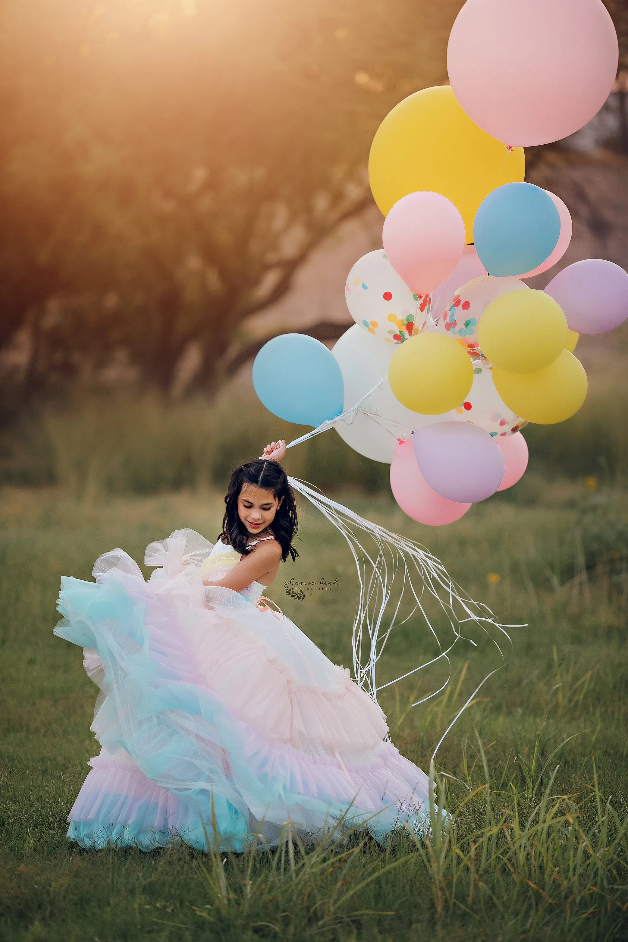 New "Over the Rainbow" Floor Length Dress (6 Year-Petite 8 Year)