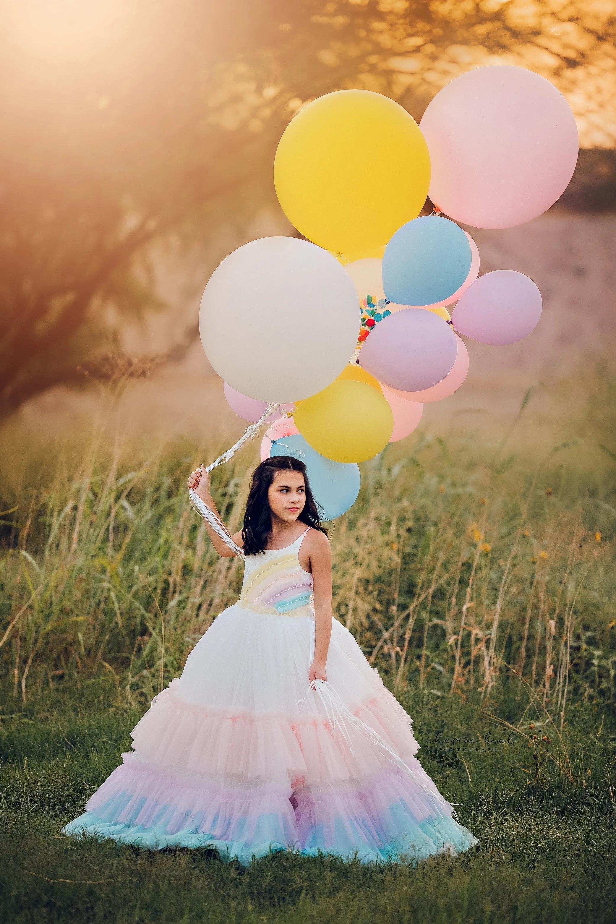 New "Over the Rainbow" Floor Length Dress (6 Year-Petite 8 Year)