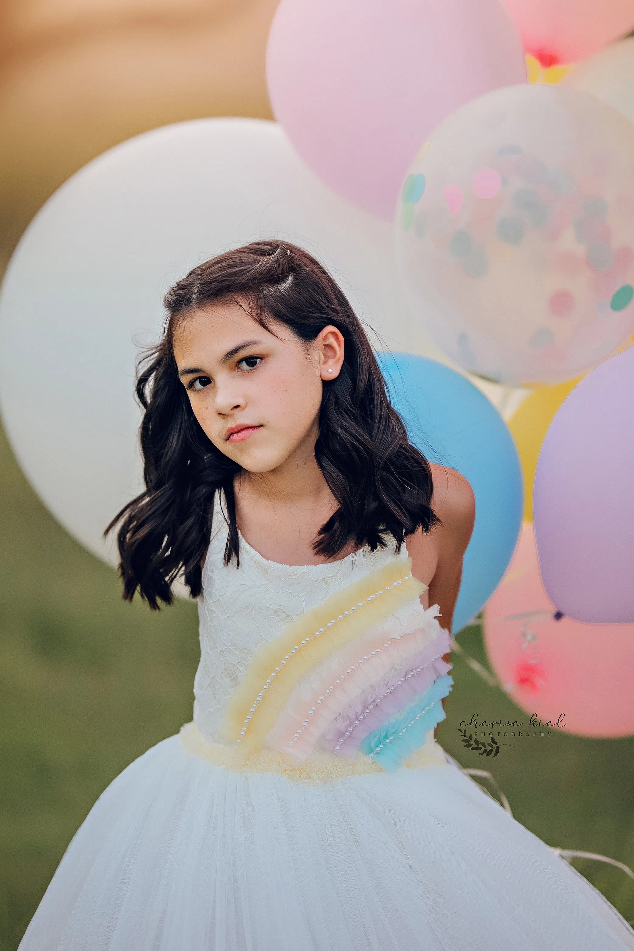 New "Over the Rainbow" Floor Length Dress (6 Year-Petite 8 Year)