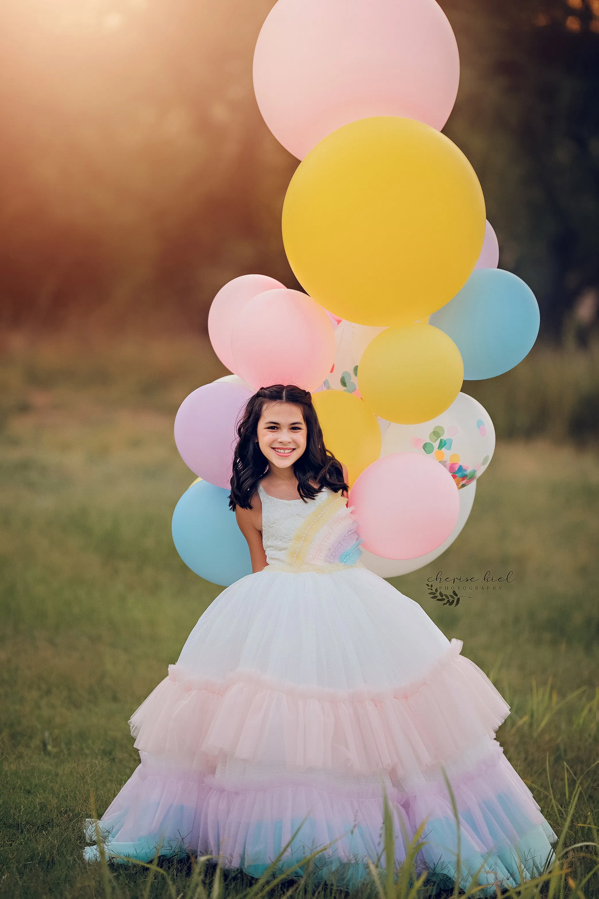 New "Over the Rainbow" Floor Length Dress (6 Year-Petite 8 Year)