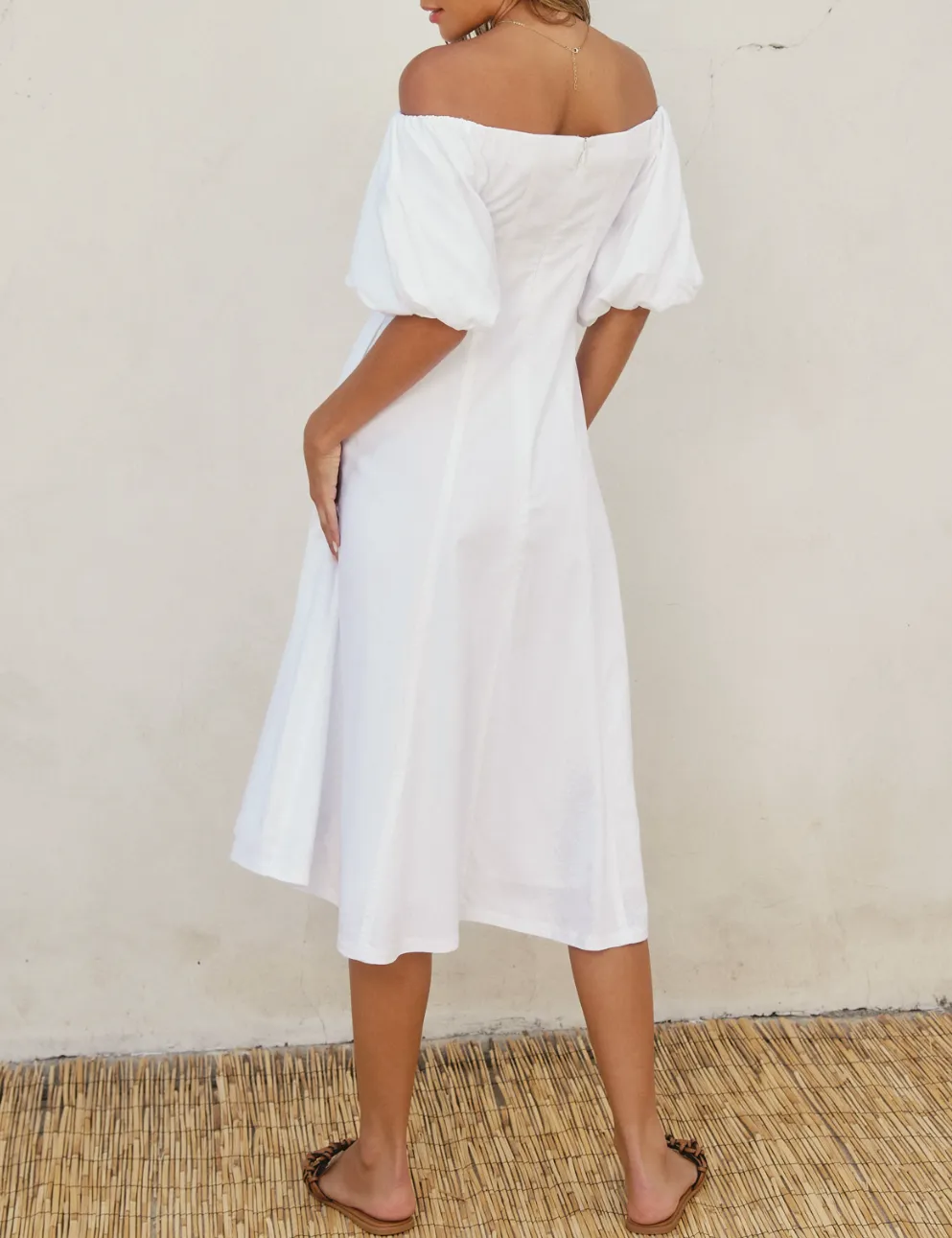 Off The Shoulder Midi Dress