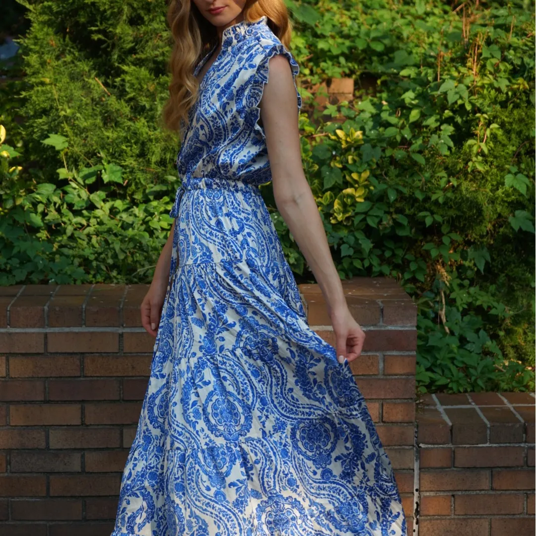 Olivia Paisley Maxi Dress