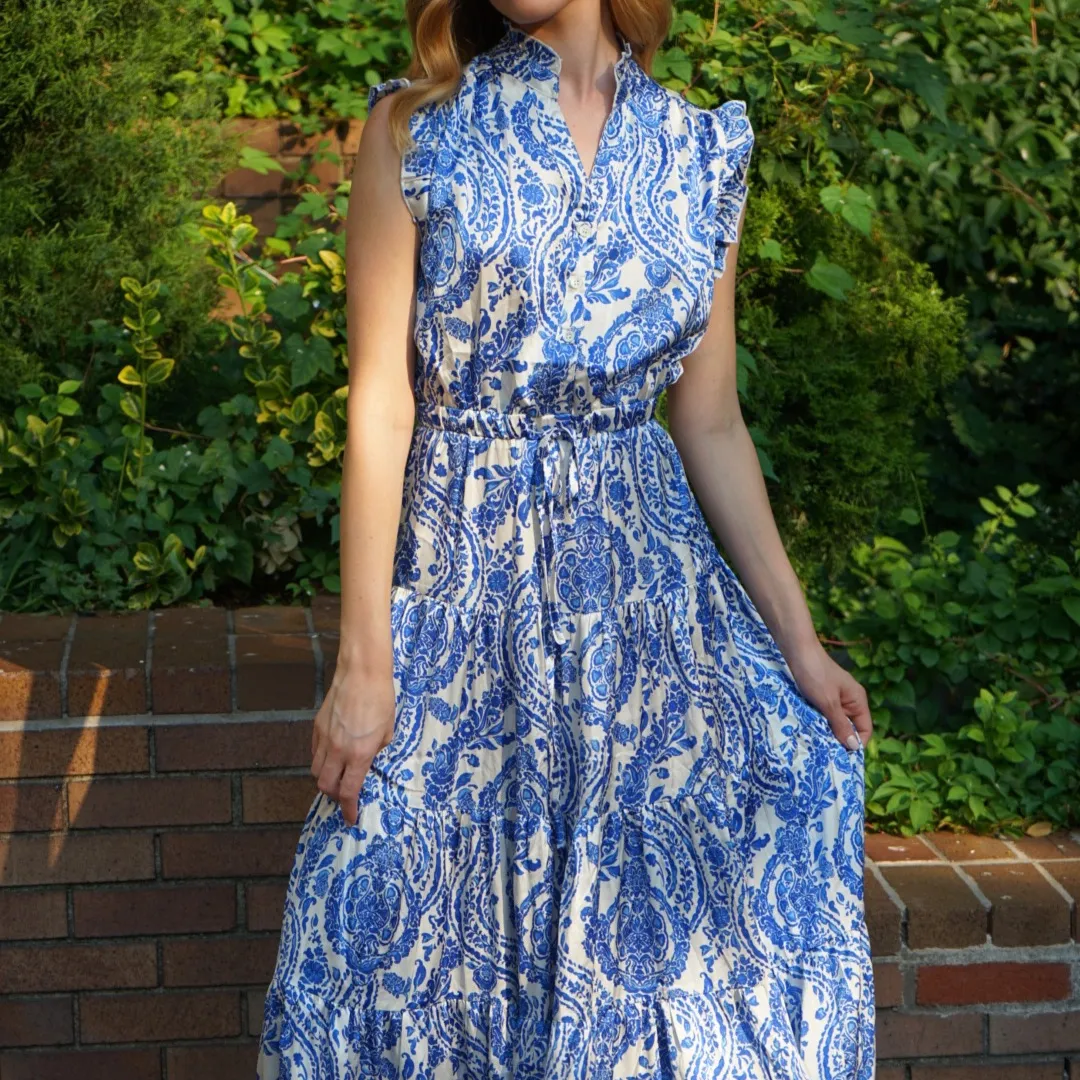 Olivia Paisley Maxi Dress