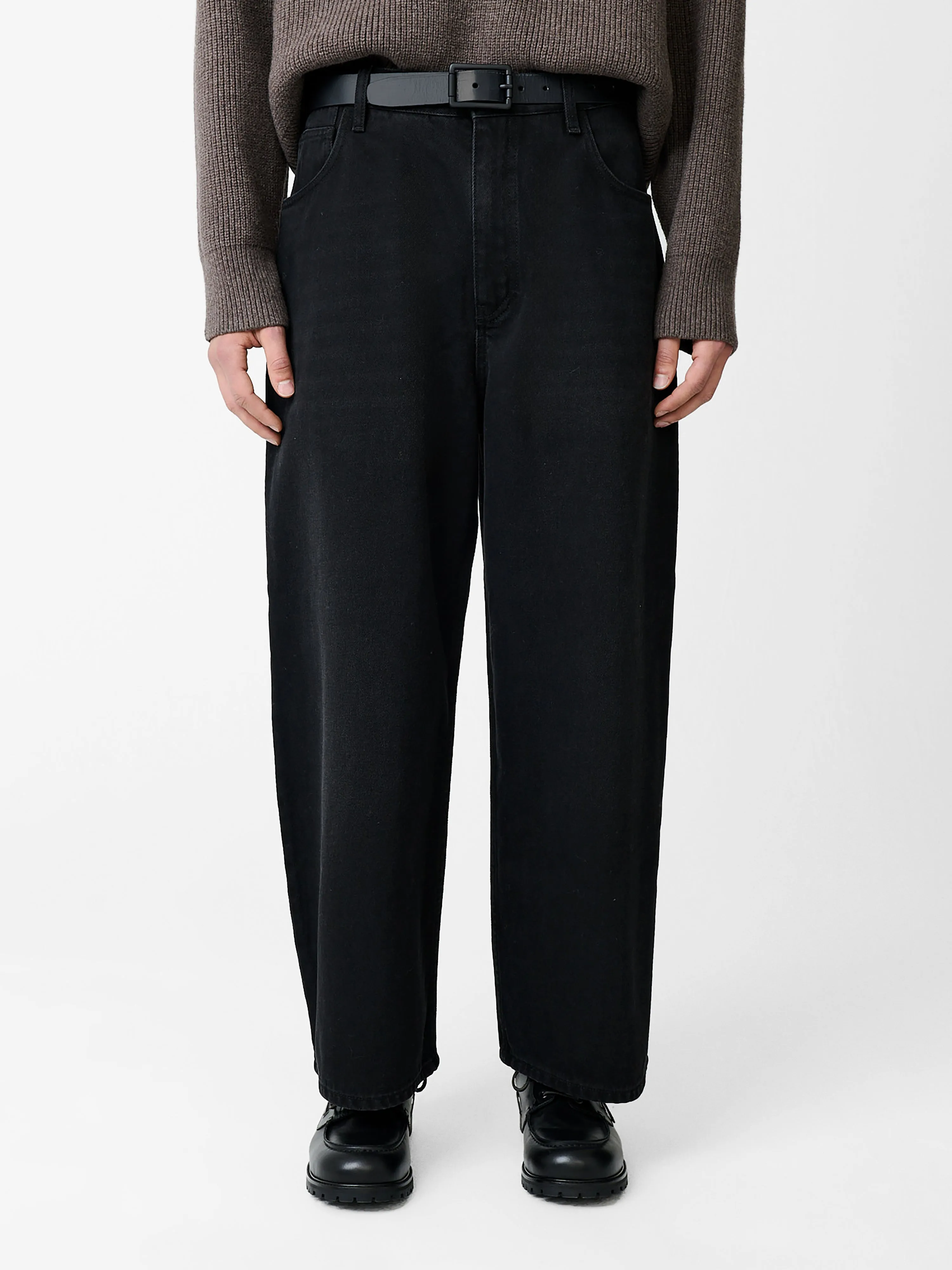 Paolo Denim Pant in Washed Black