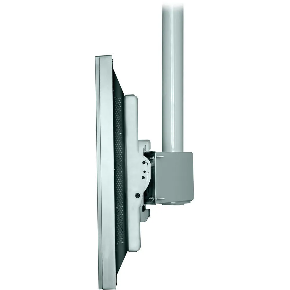 Peerless ECMU-04-C-S 4' Wind Rated Ceiling Tilt Mount - Stone Gray