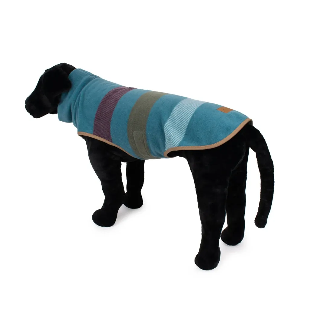 Pendleton Cabin Stripe Shale Fitted Fleece Vest for Dogs