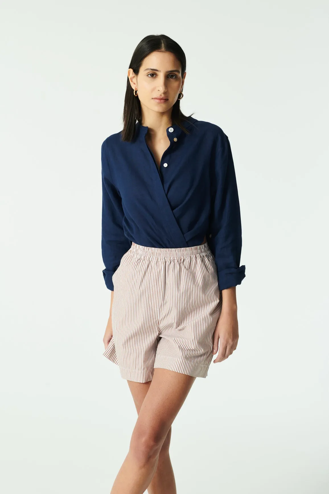 PETRI COTTON STRIPE - CARAMEL STRIPE