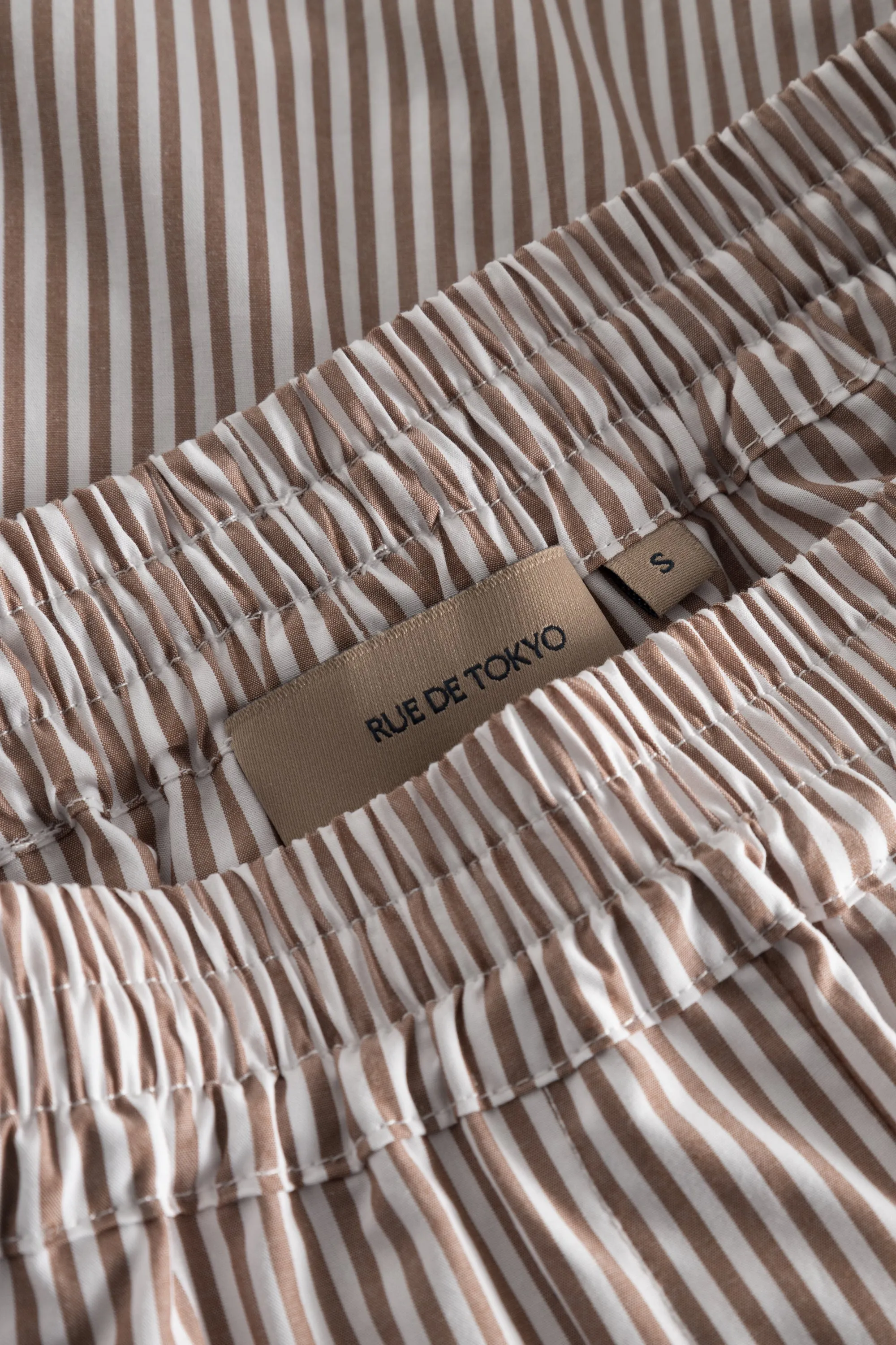 PETRI COTTON STRIPE - CARAMEL STRIPE