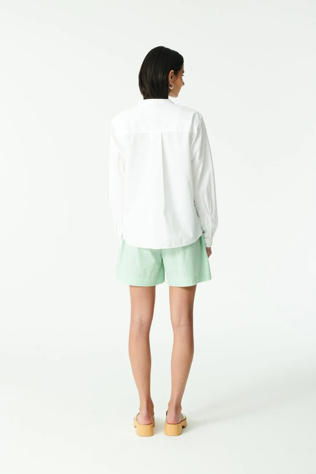 PETRI COTTON STRIPE - LIGHT GREEN STRIPE