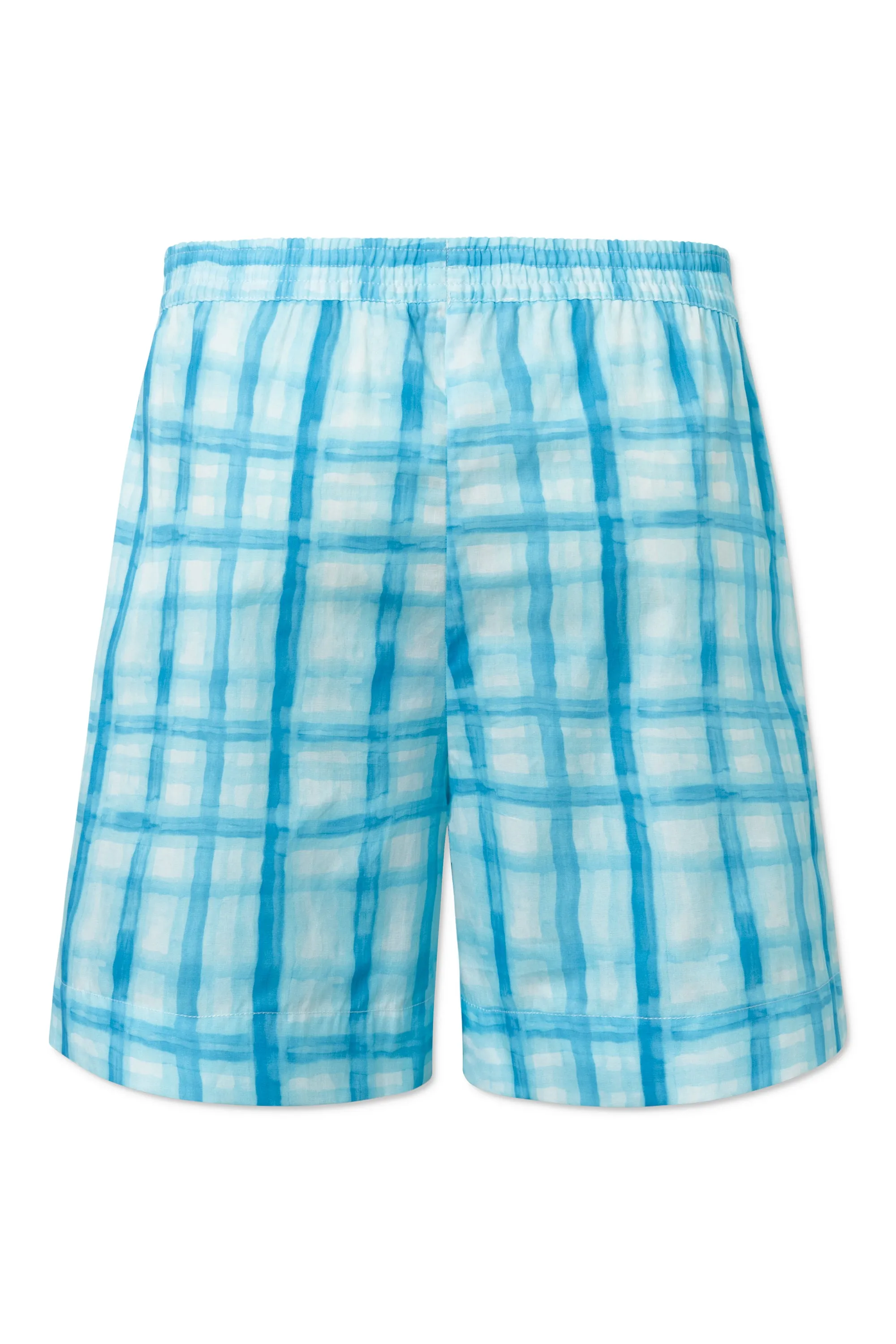 PETRI SHORTS BLUE CHECK PRINT