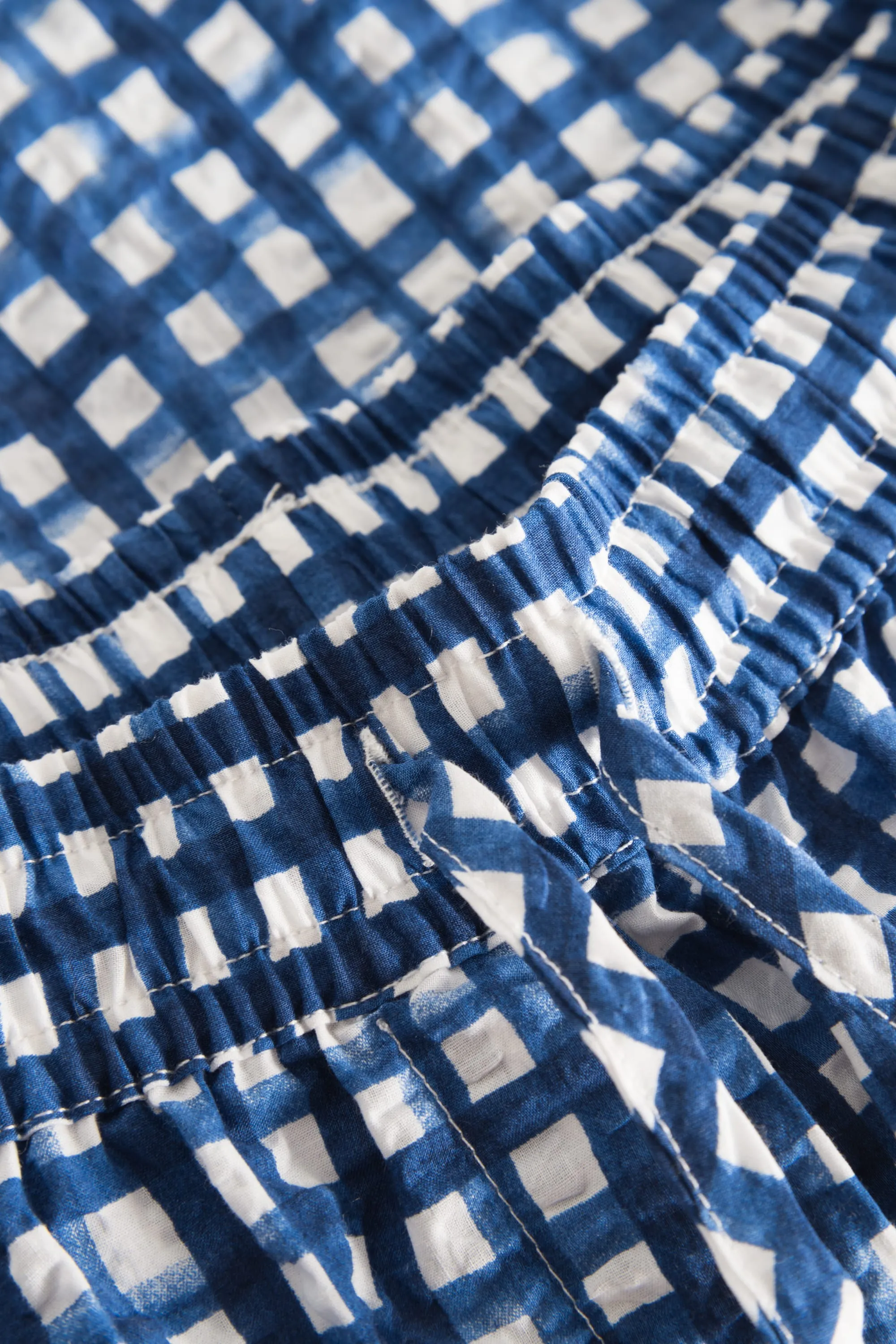 PETRI SHORTS BLUE/WHITE CHECK